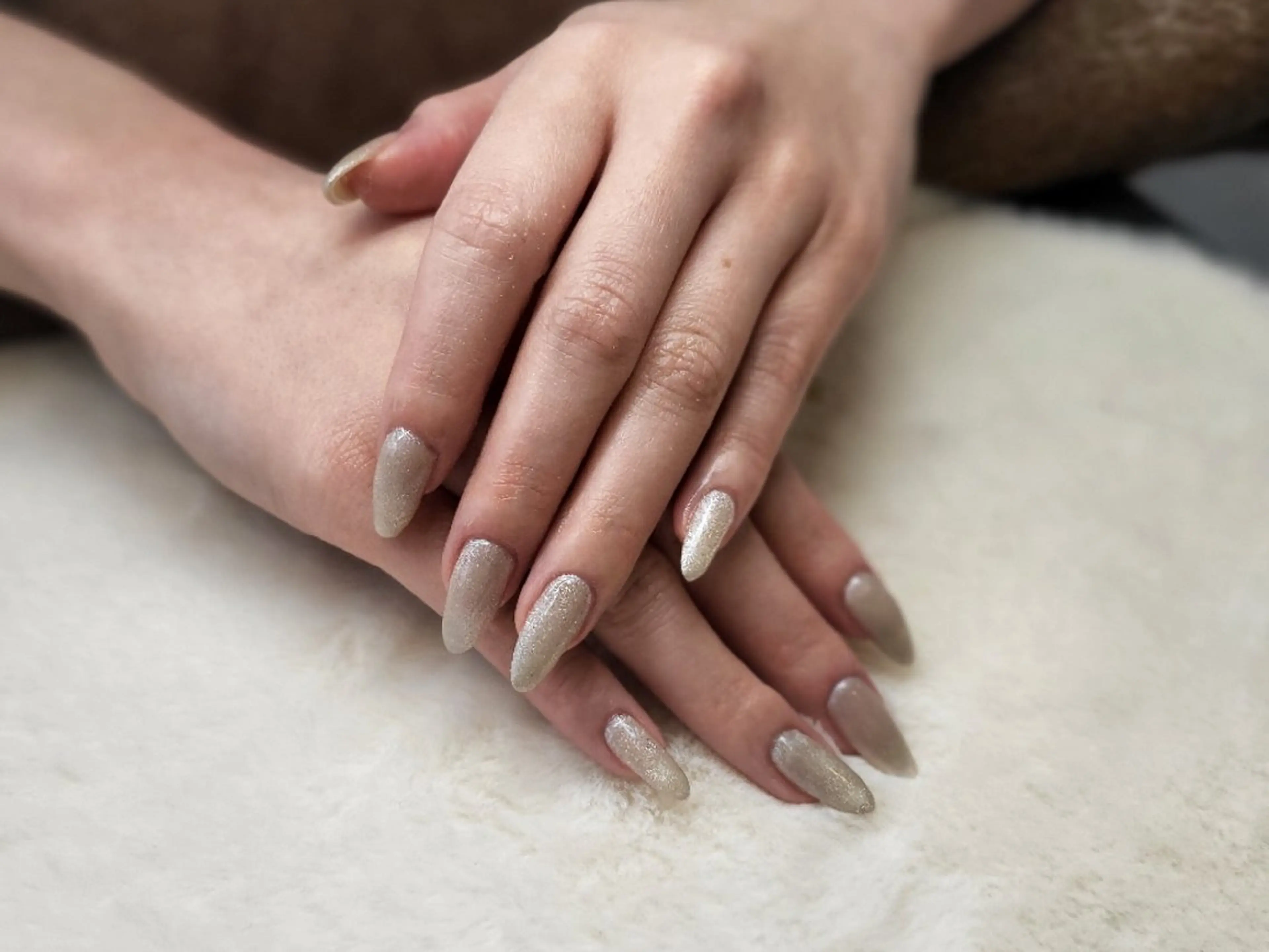 ネイル ロングネイル マグネットネイル ワンカラーネイル 心斎橋Salon Epokkuのネイルデザイン