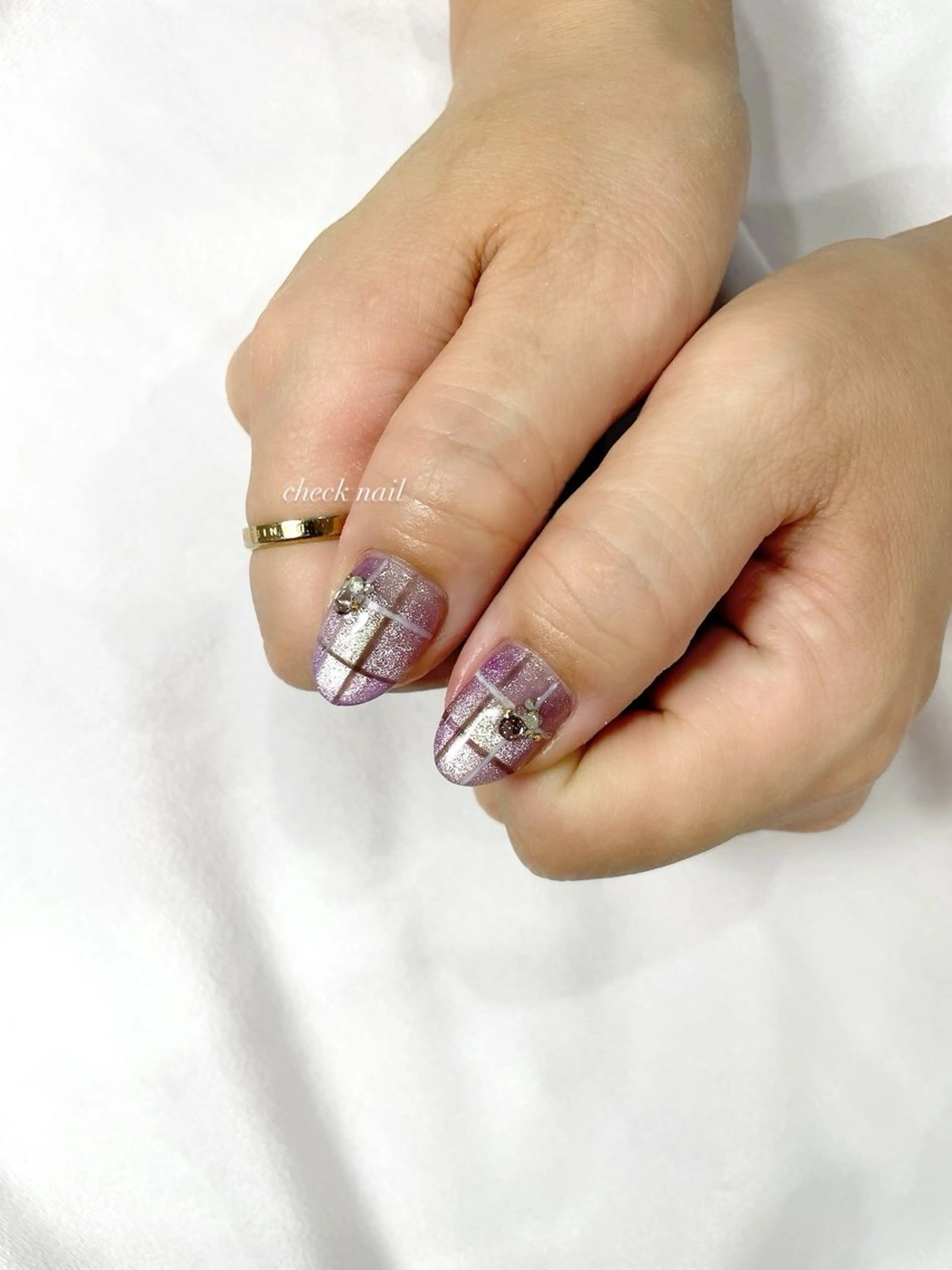 ネイル マグネットネイル シンプルネイル soi.所属・f. harukaのネイルデザイン