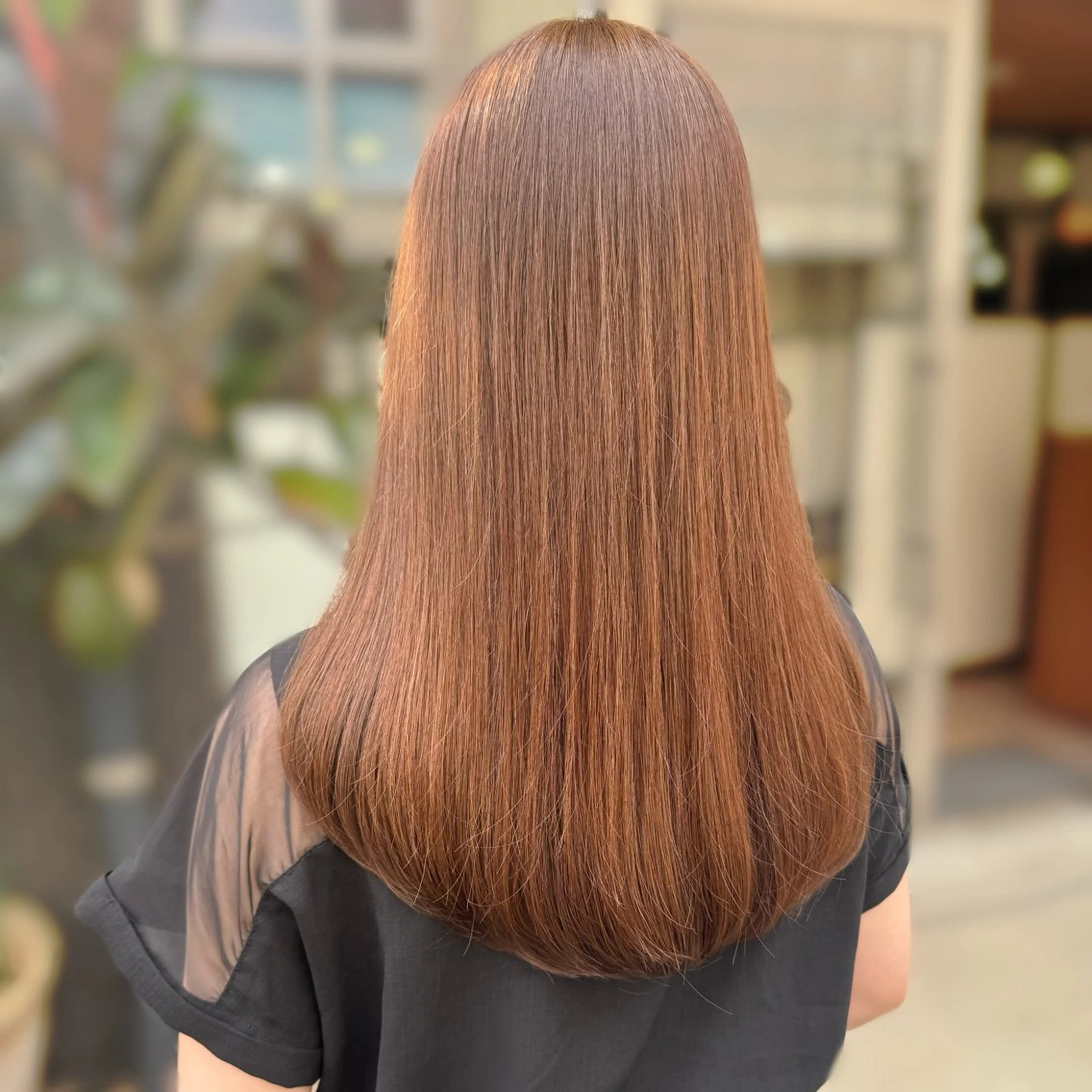 ロング カラー カット ヘアカラー トリートメント ブリーチなしカラー kana🐱のヘアスタイル