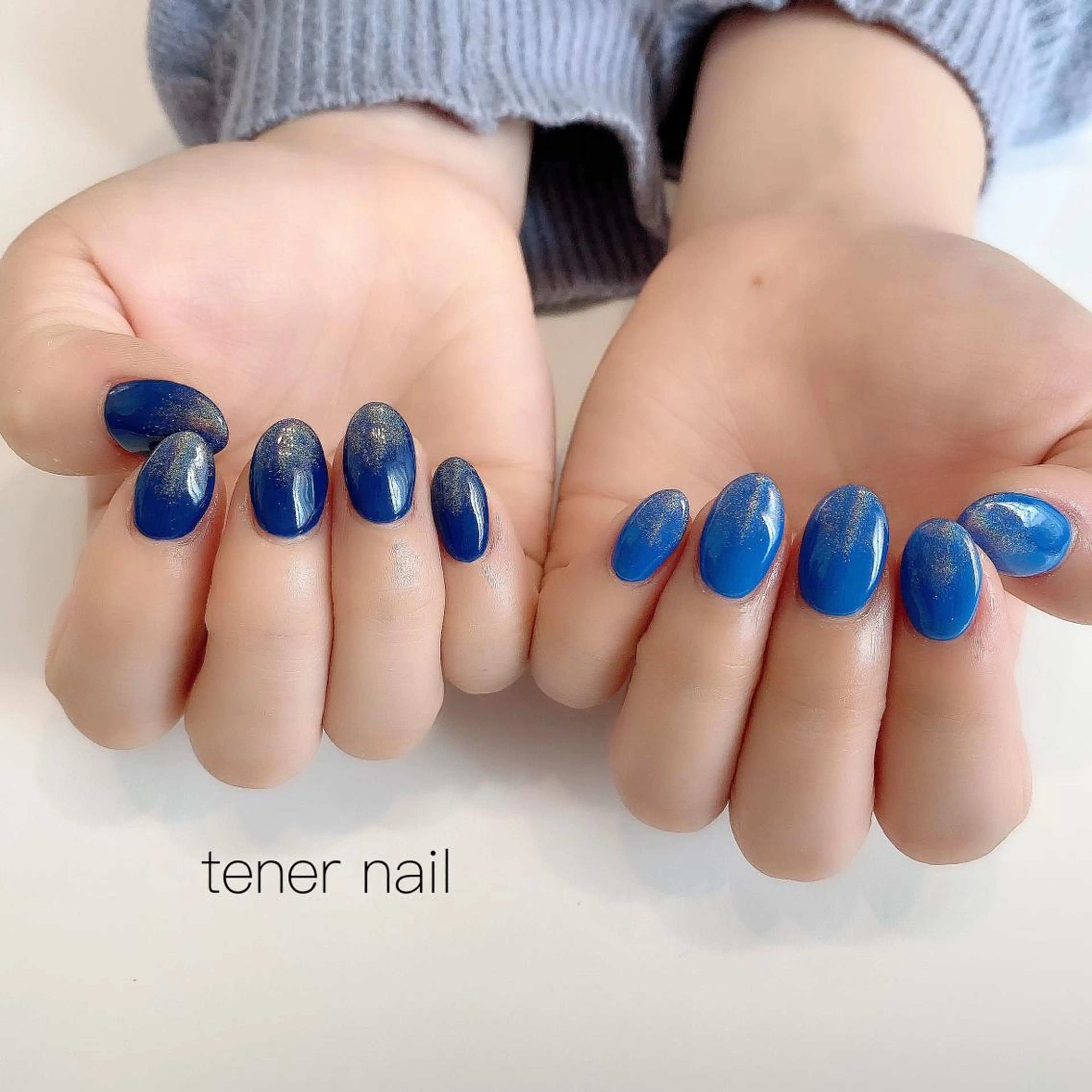 ネイル ブルー グラデーション ネイビー tener  nail  テネルネイル所属・テネルネイル tener nailのネイルデザイン
