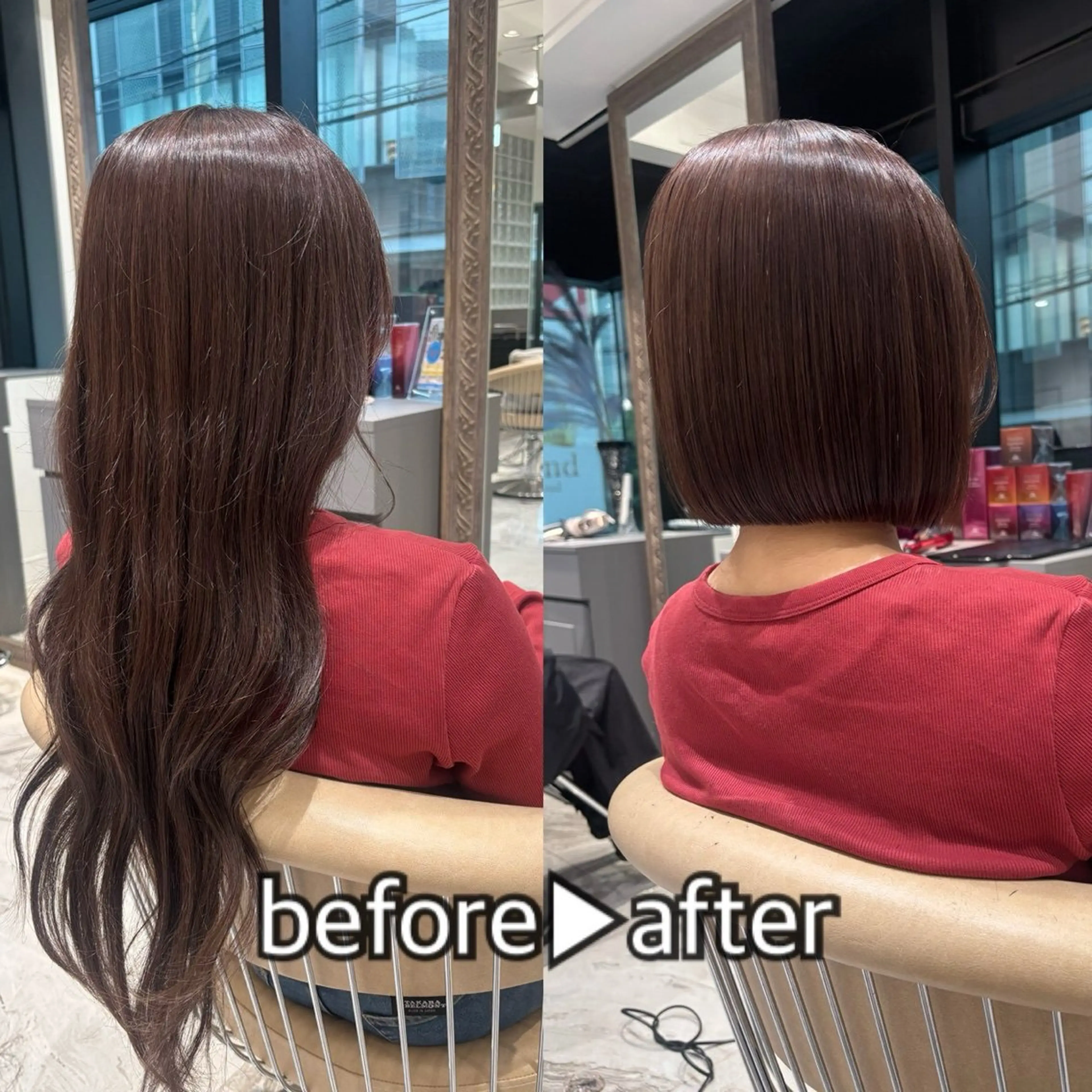 ミディアム カット トリートメント Lond roseのヘアスタイル