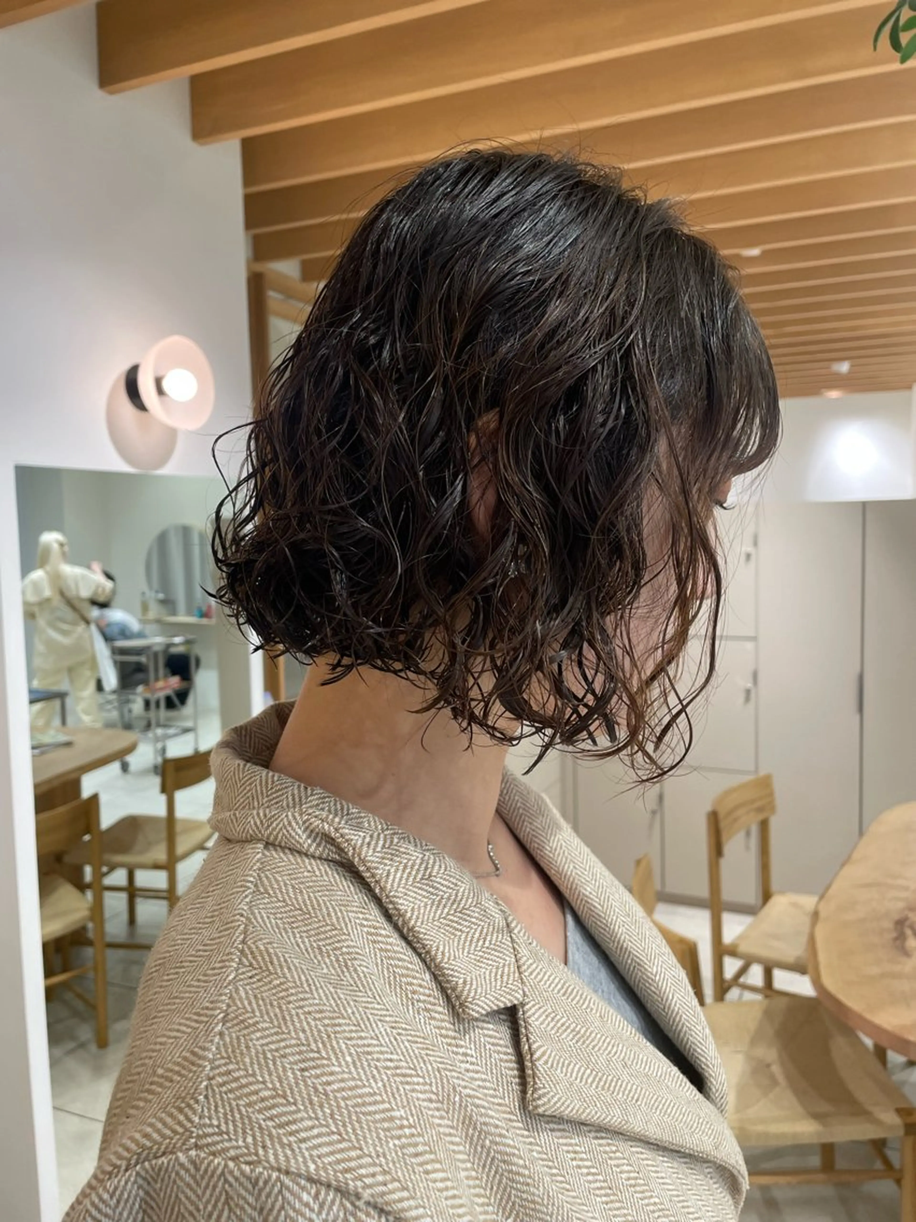 ミディアム パーマ ミディアムパーマ ボブ 矢場町/酸性ストレー ト/髪質改善/リオのヘアスタイル