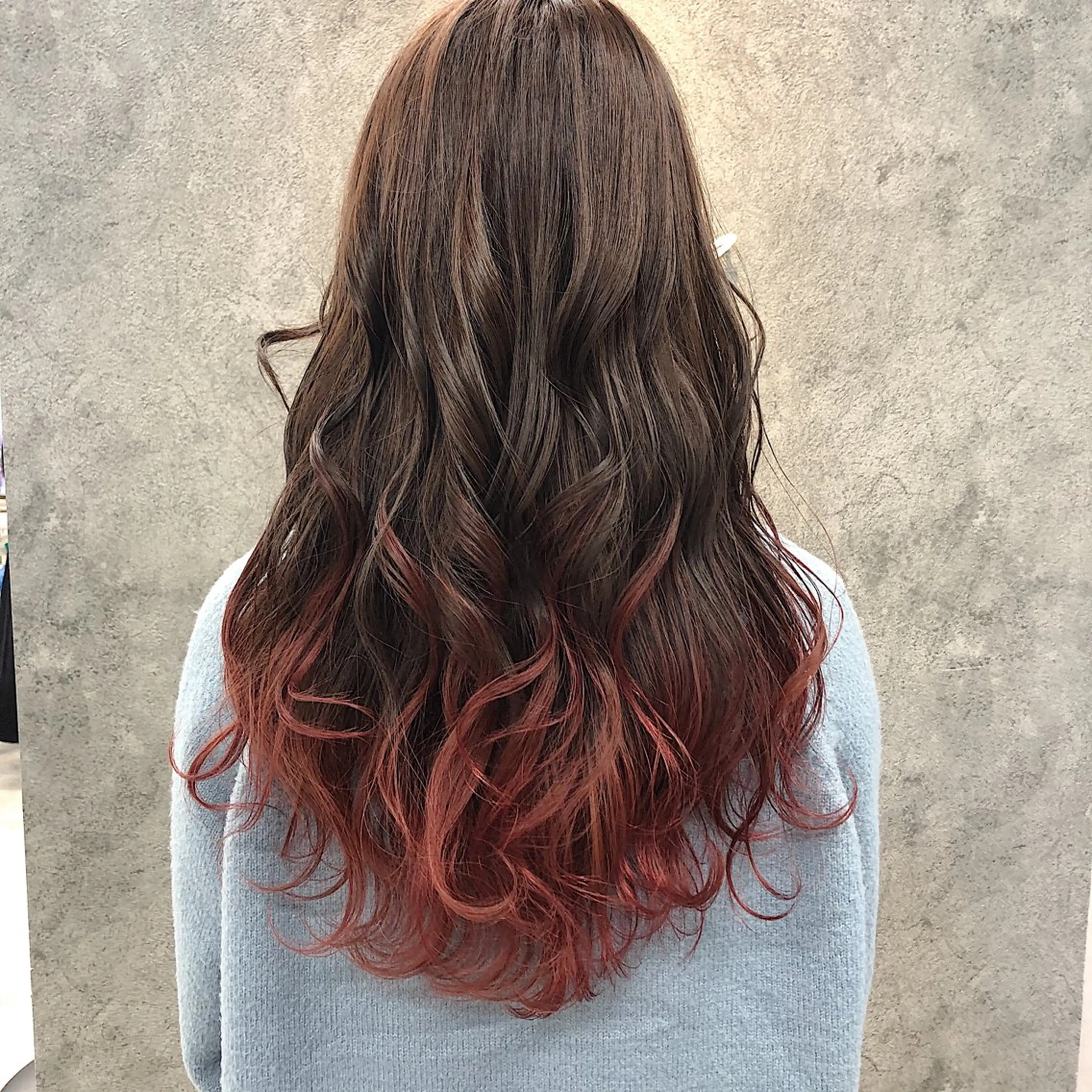 セミロング 韓国風ヘア レイヤーカット 所渉/韓国レイヤー /ウルフカットのヘアスタイル