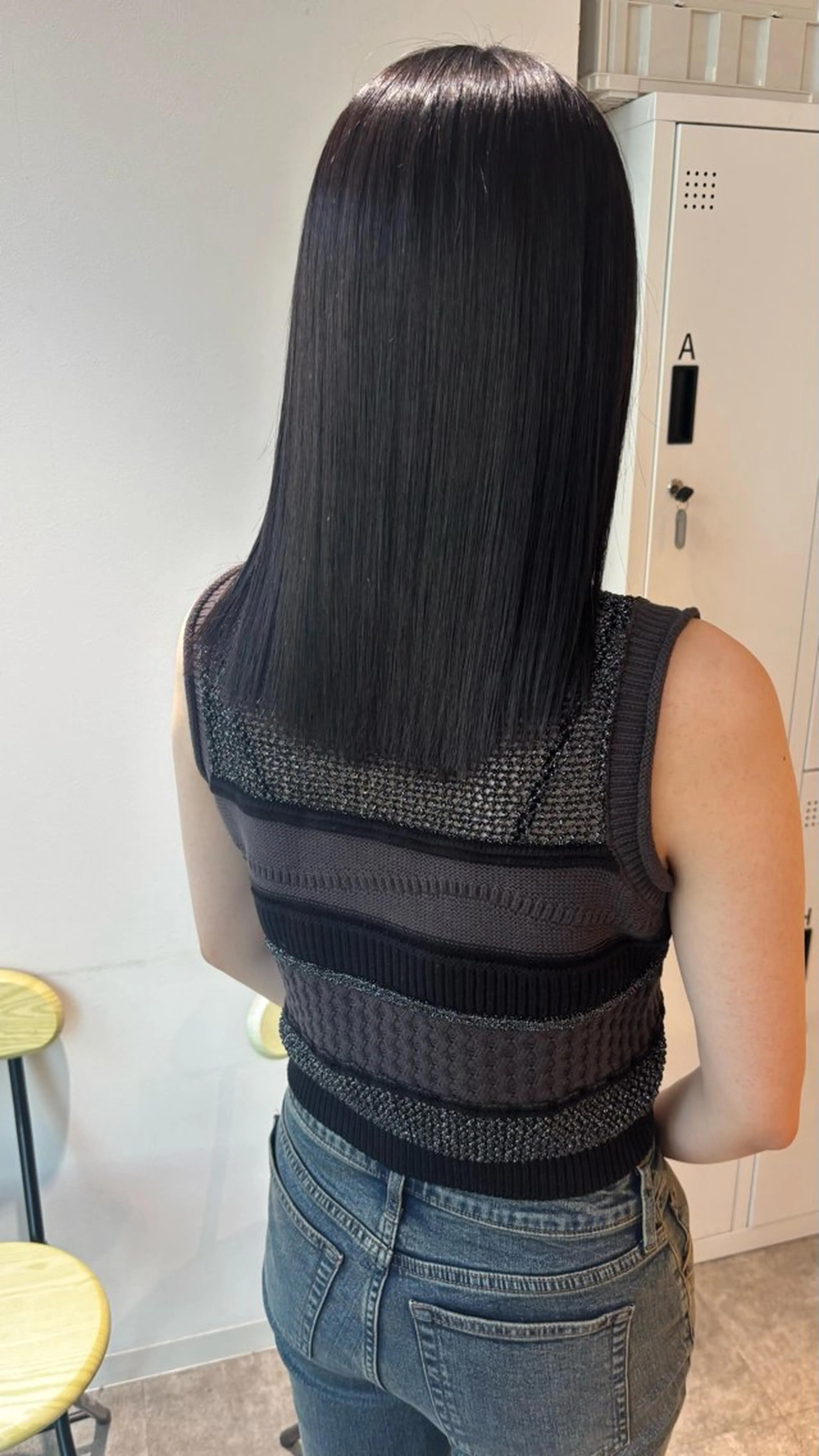 セミロング 髪質改善 縮毛矯正 トリートメント カット 縮毛矯正 奈良の艶髪職人/ 藤田和輝✨のヘアスタイル