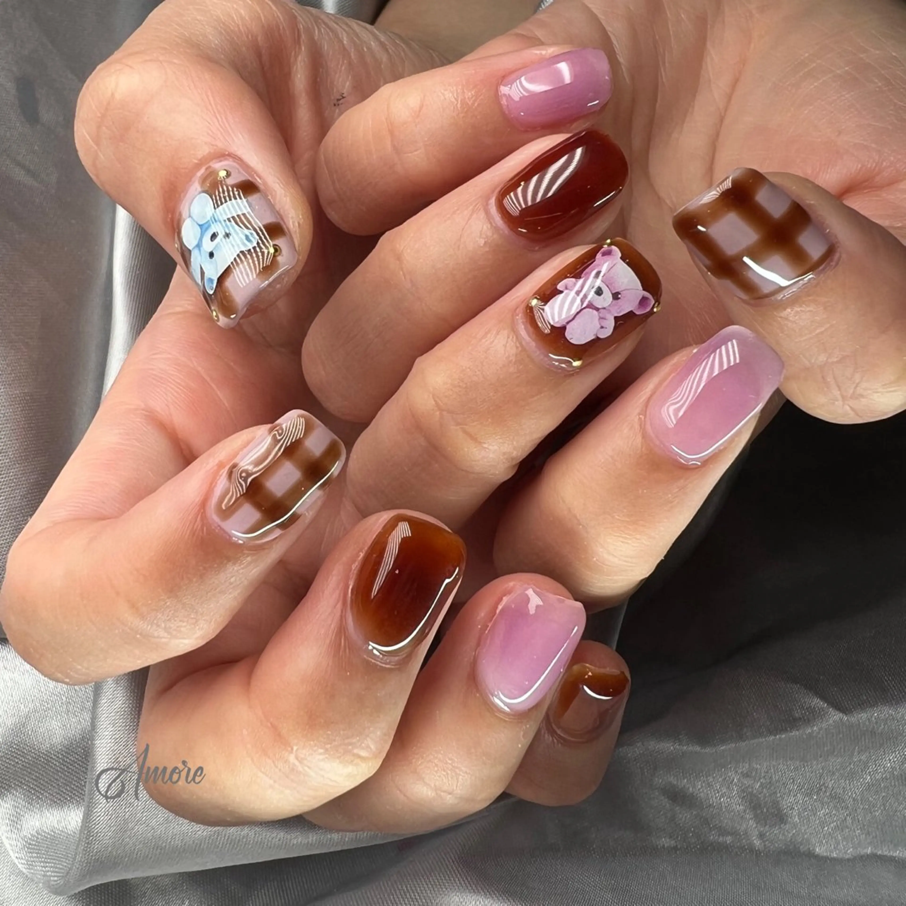 ネイル ジェルネイル 韓国ネイル パラジェル You kyehwaのネイルデザイン