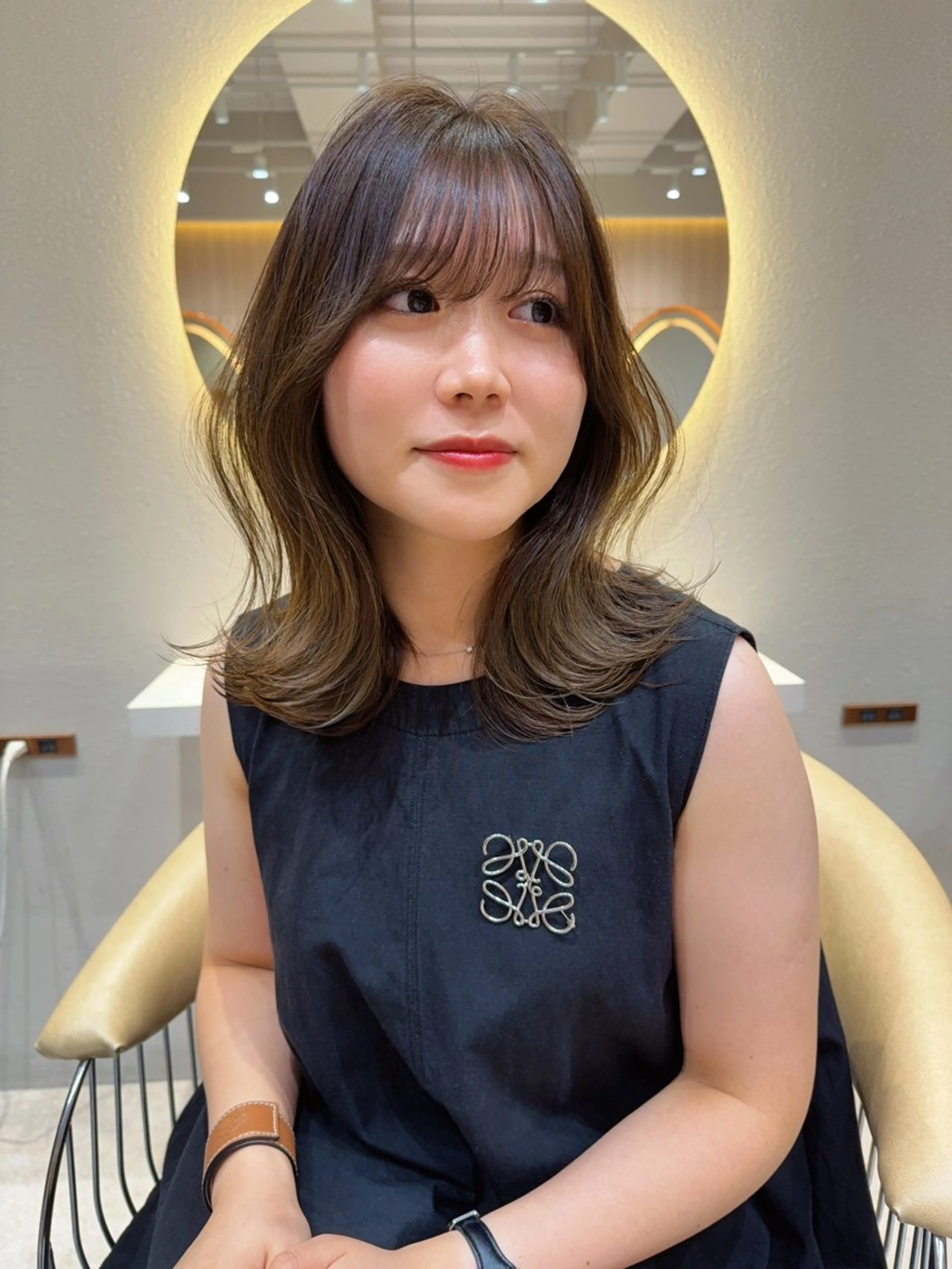 セミロング カラー カット ヘアカラー トリートメント レイヤー❣️縮毛矯正 川村利幸のヘアスタイル