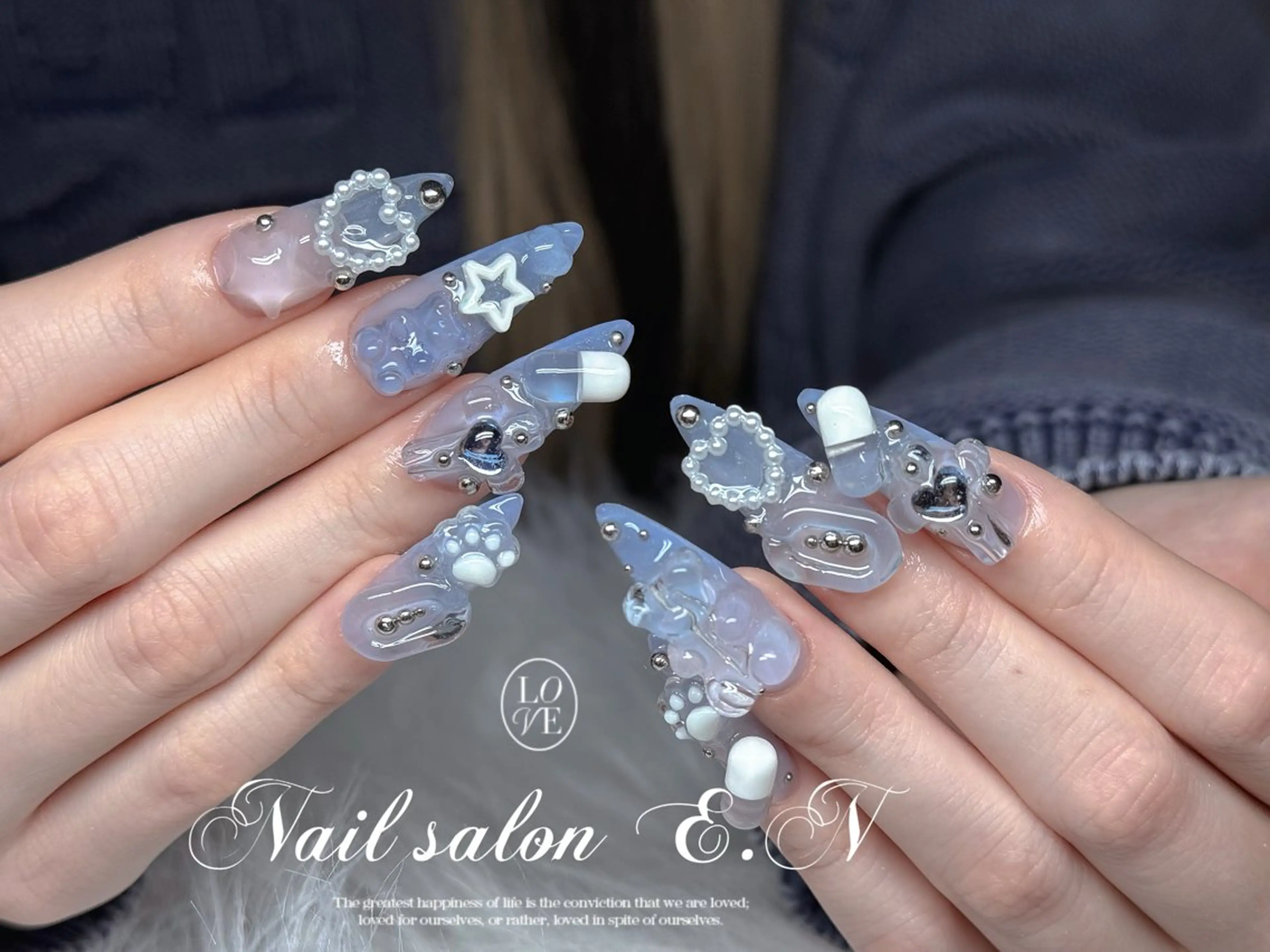 ネイル E.N🦋 長さ出し/持ち込みのネイルデザイン