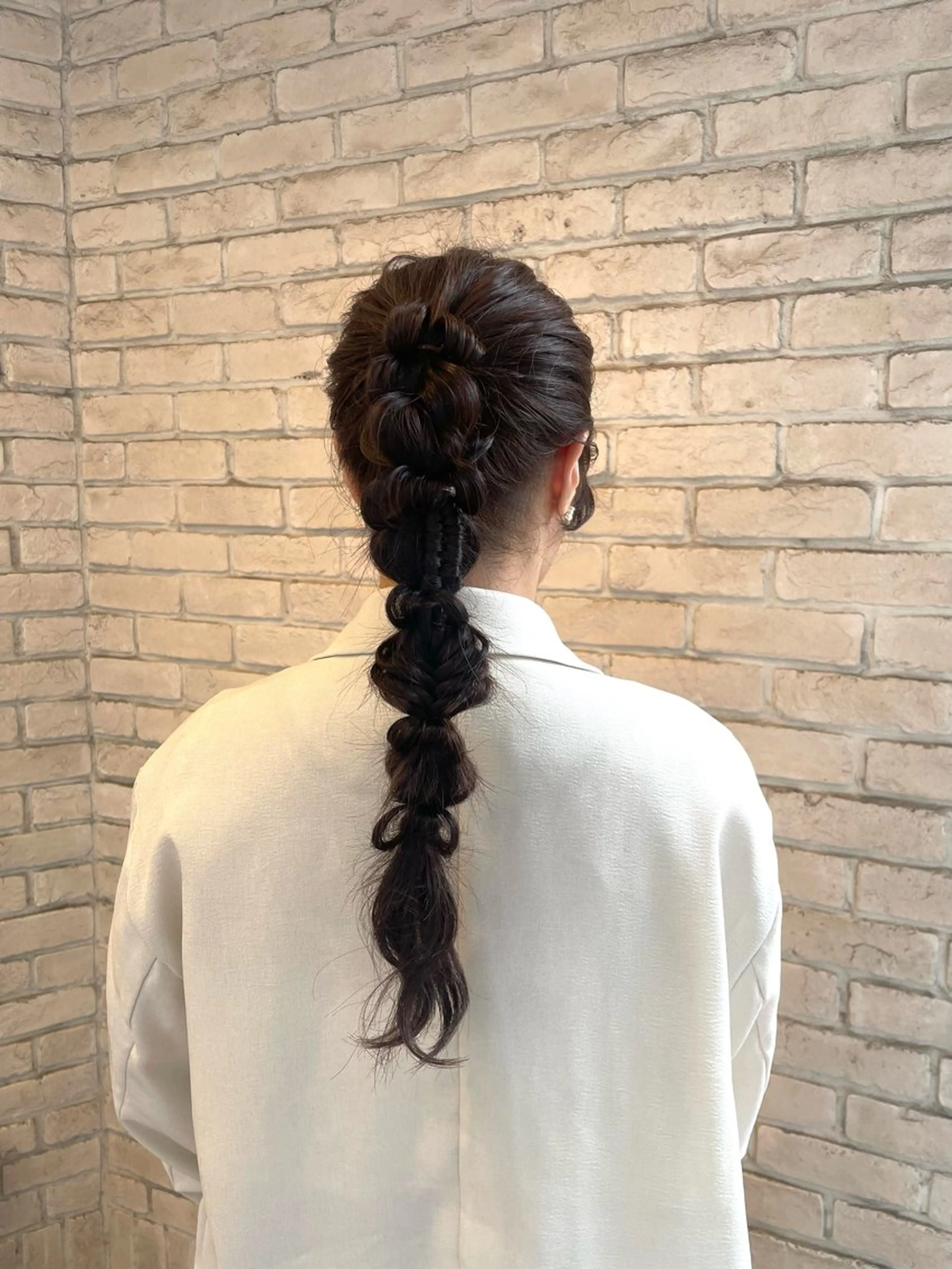 ロング ヘアアレンジ ヘアセット 横浜パーマ🌐 暖色カラー🍒もえかのヘアスタイル