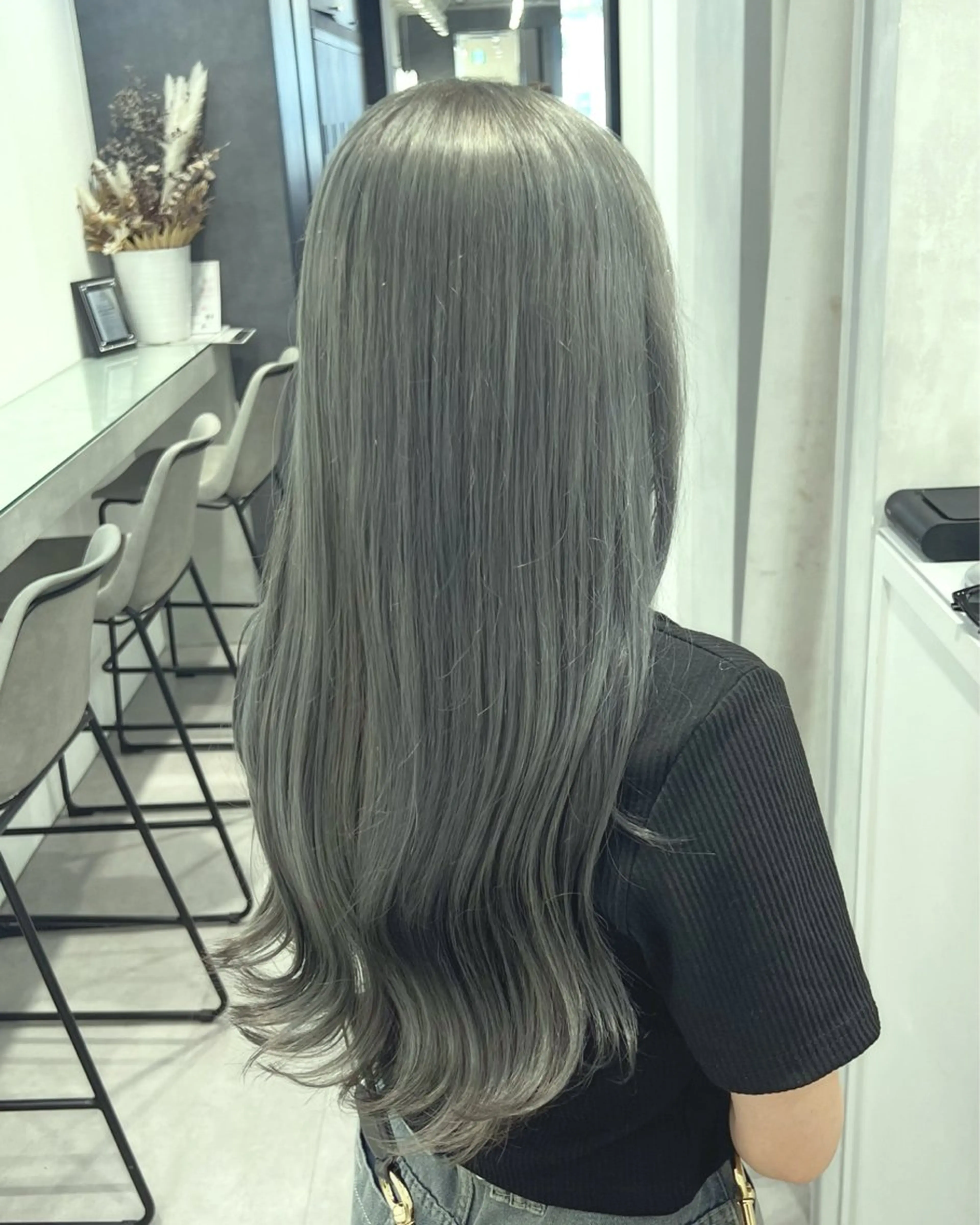 【ミニモ限定価格🌱】艶カラー＋前髪＆顔周りカット＋5step超音波トリートメントの写真