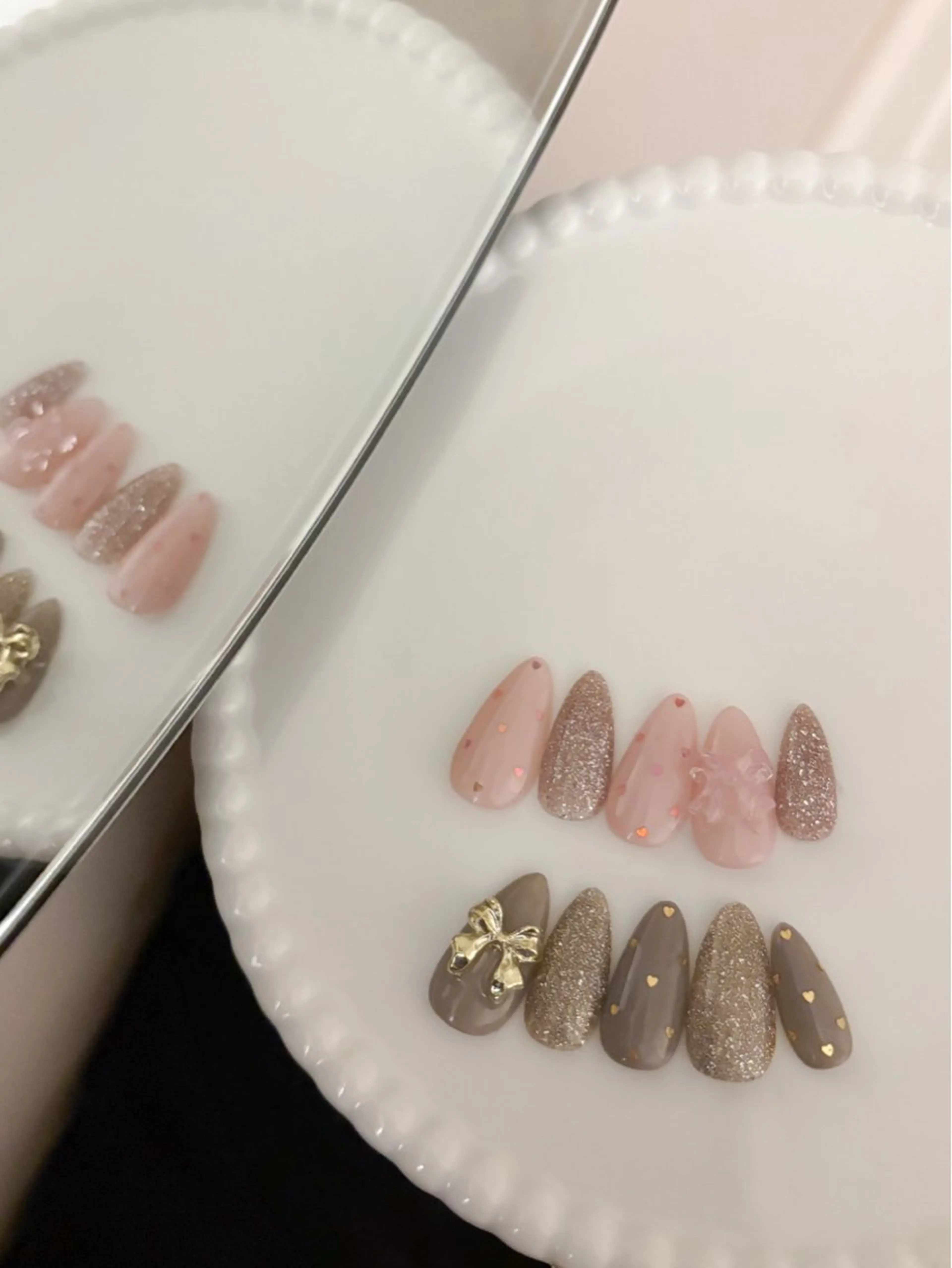 ネイル ドット ハート Belle まえだ ⋆. 𐙚 ⌒♡｡．のネイルデザイン