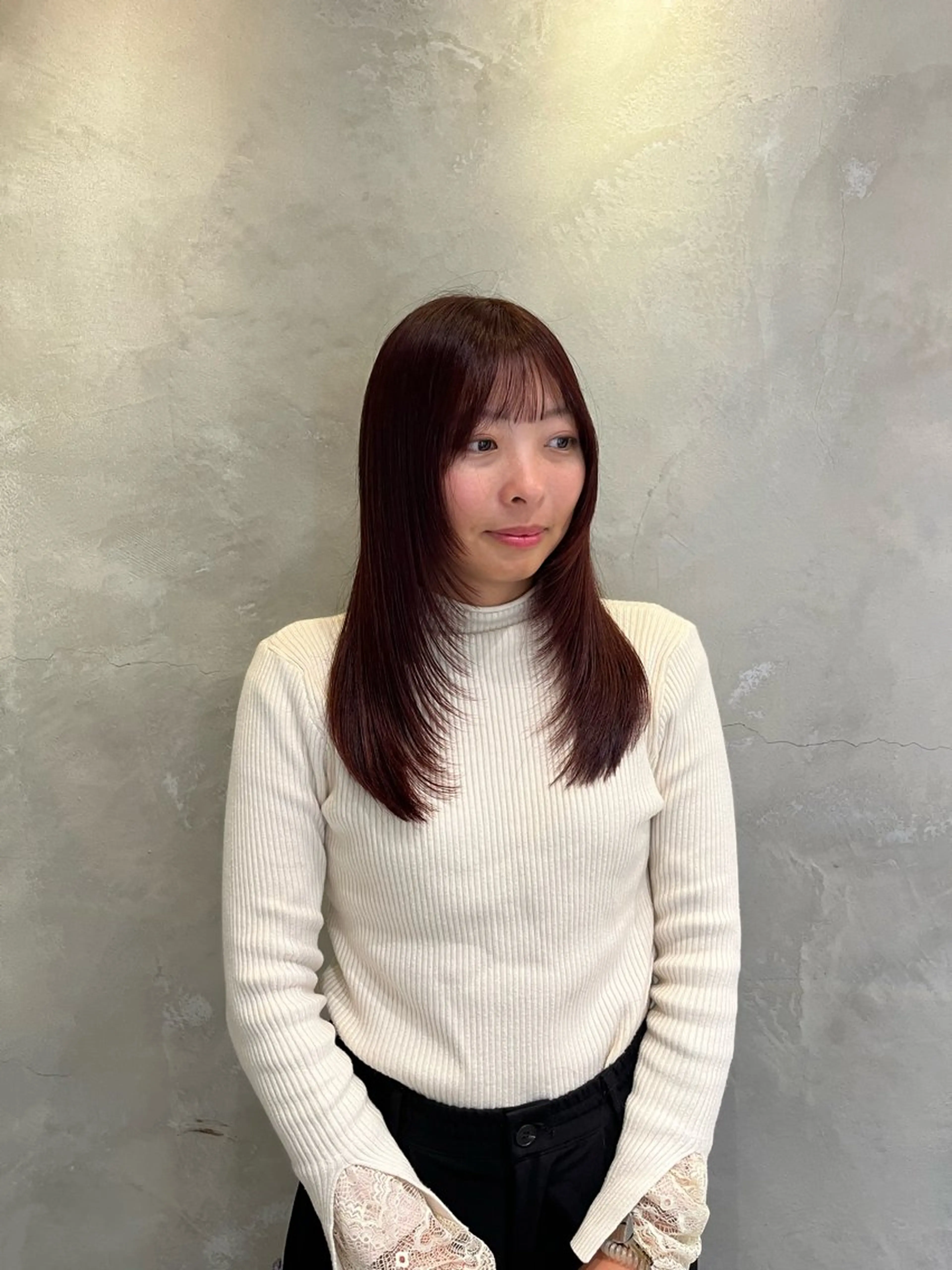 ミディアム カラー カット ヘアカラー 小杉真央 🕊🫧のヘアスタイル