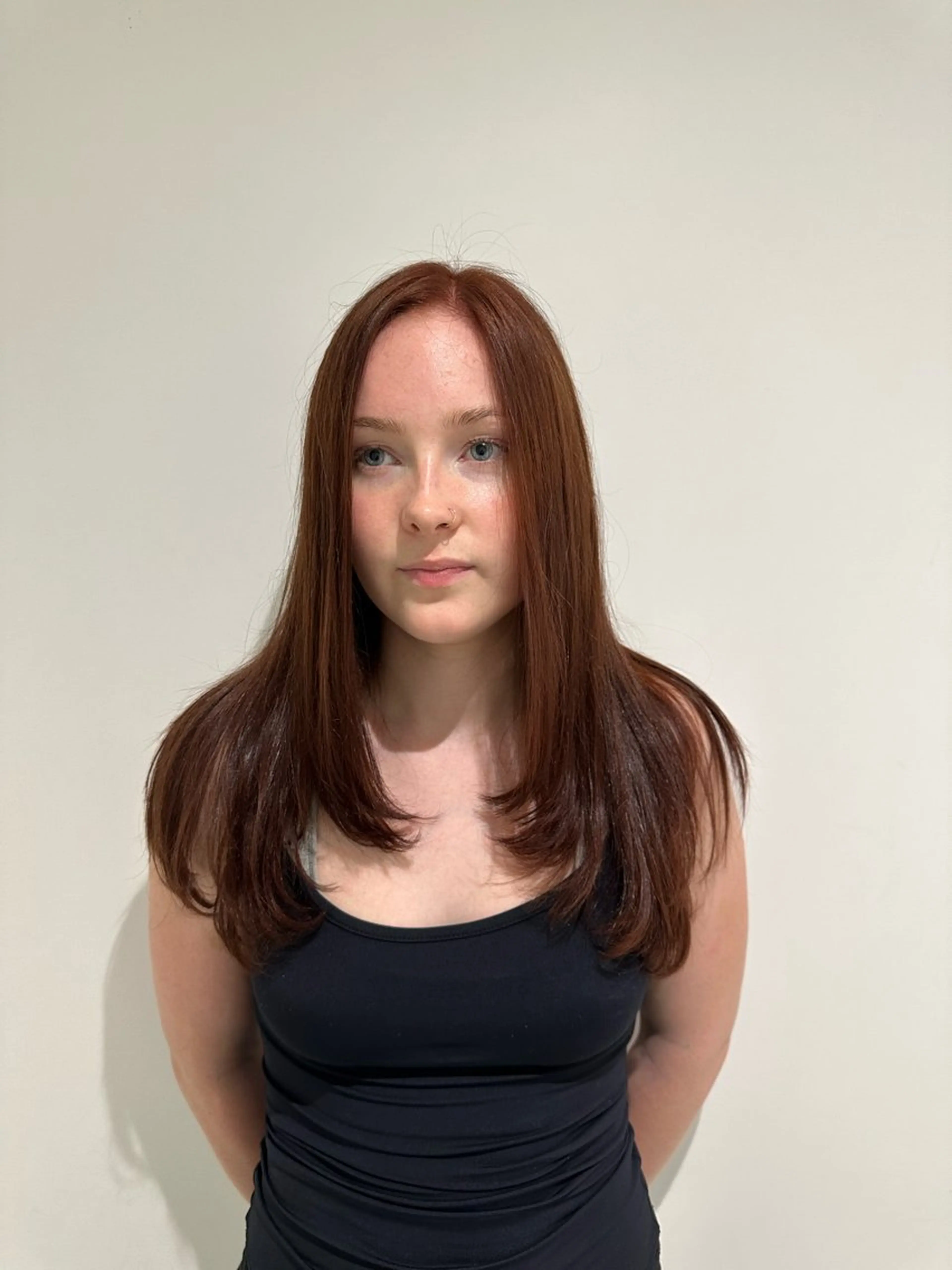 ロング 卒業式のヘアスタイル 🫧RYOグレージュ /透け感カラー🫧のヘアスタイル