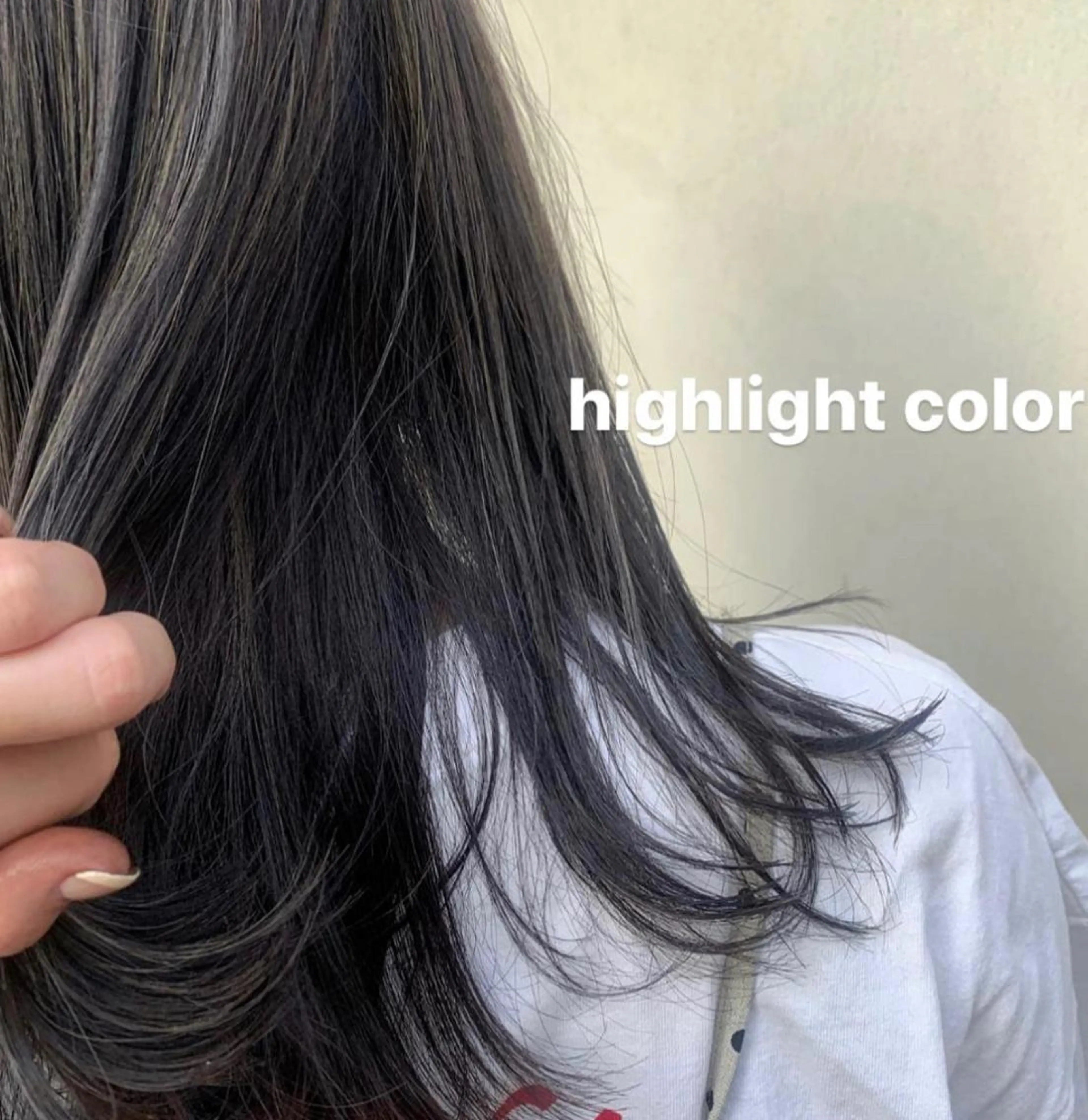 セミロング カラー 透明感カラー ハイライトカラー ハイライト 顔周りレイヤー 🎀マリノのヘアスタイル