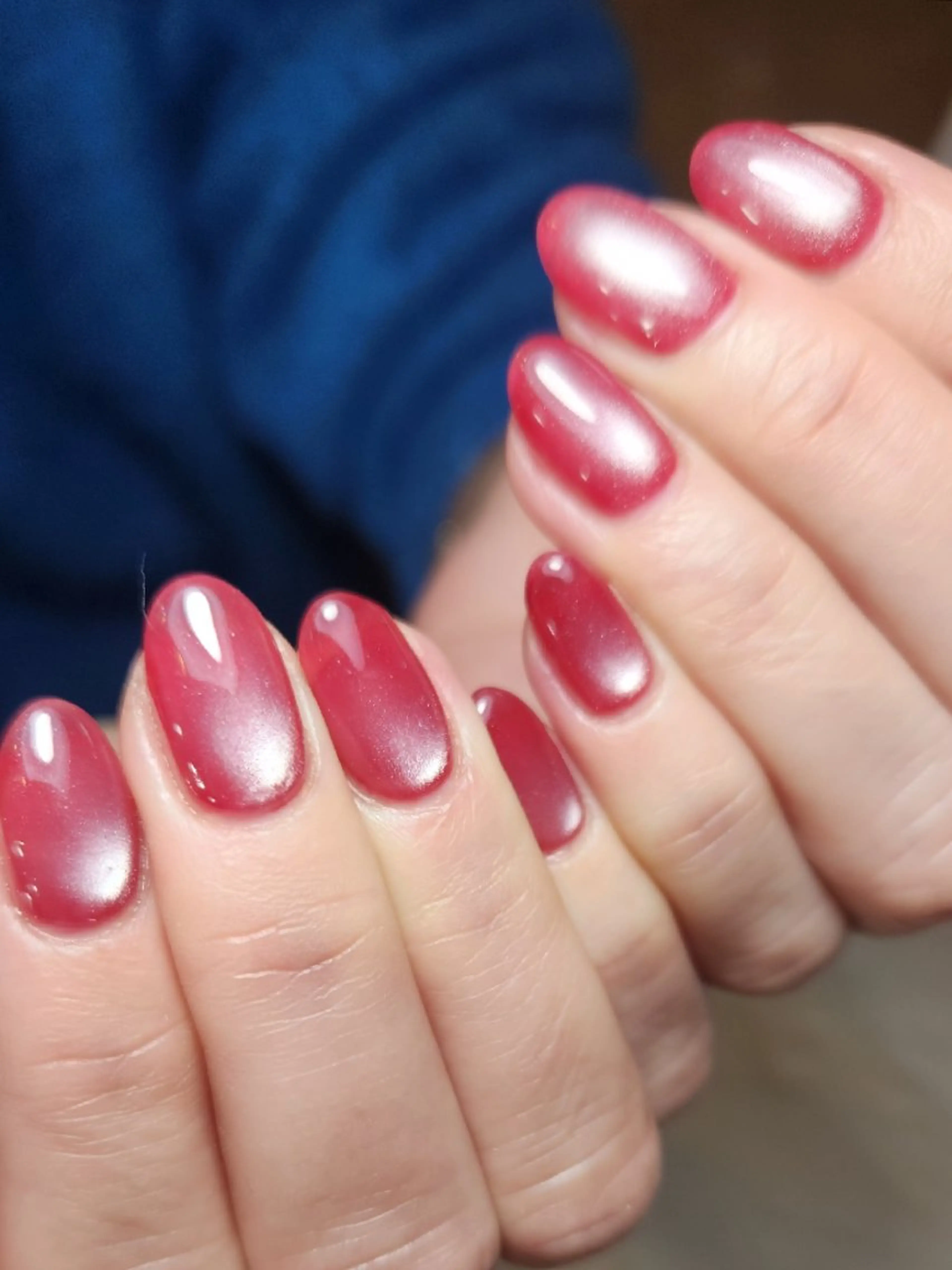 ネイル マグネットネイル 赤色 Non.中目黒nail所属・NailSalon  N.中目黒のネイルデザイン