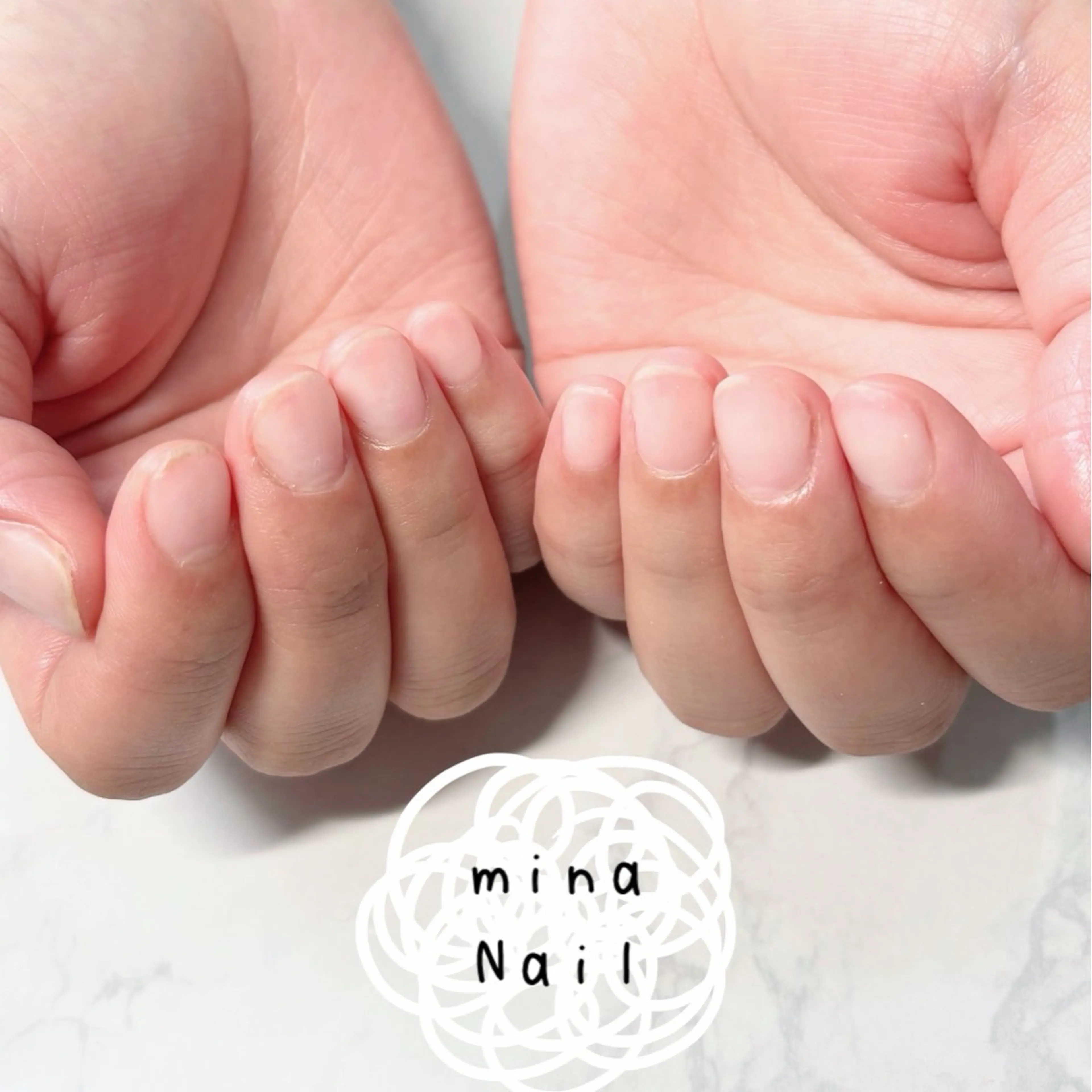 ネイル クリアネイル ジェルネイル マットネイル mina Nailのネイルデザイン