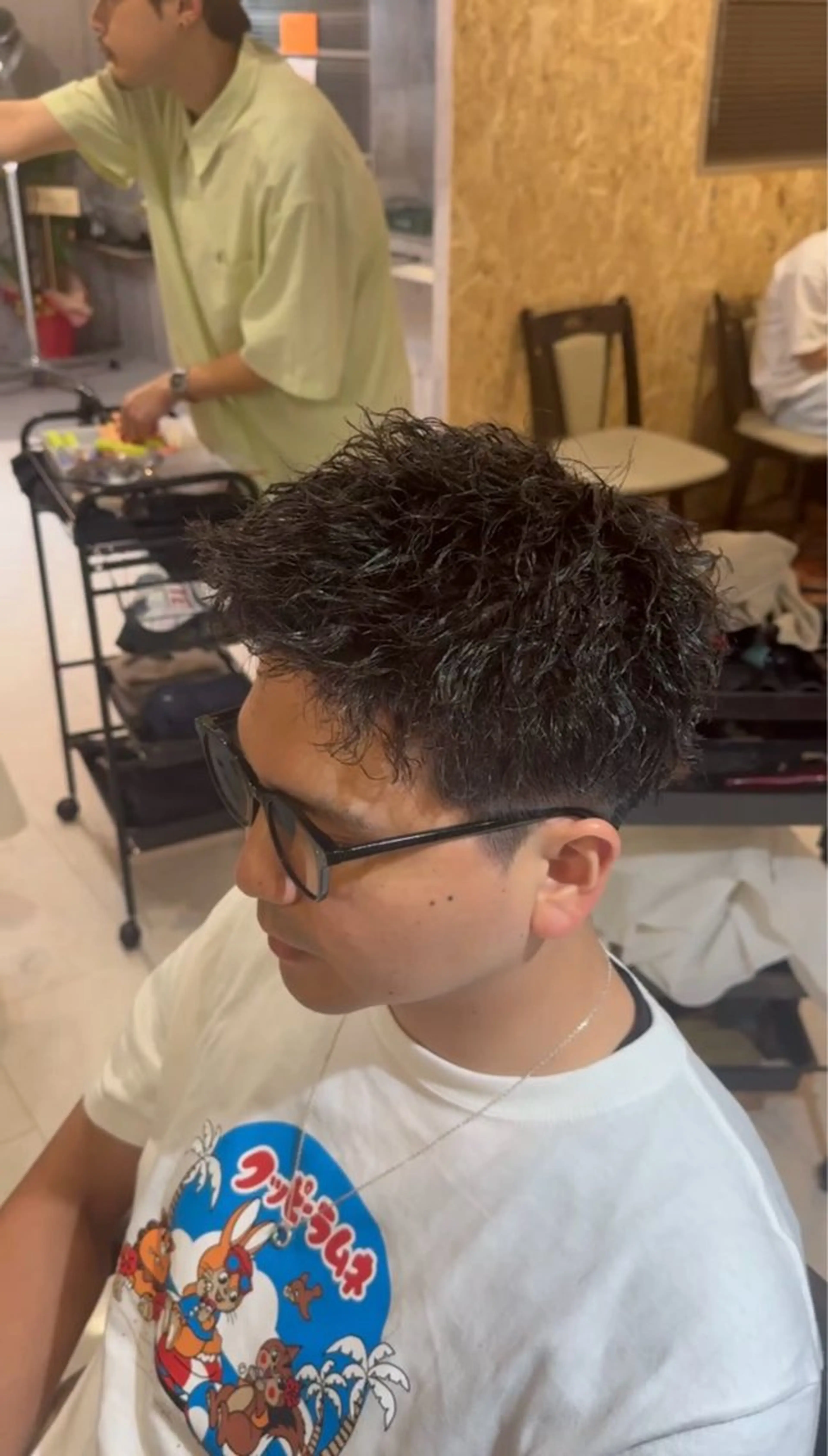 ショート パーマ カット パーマ 坂井 琉生のヘアスタイル