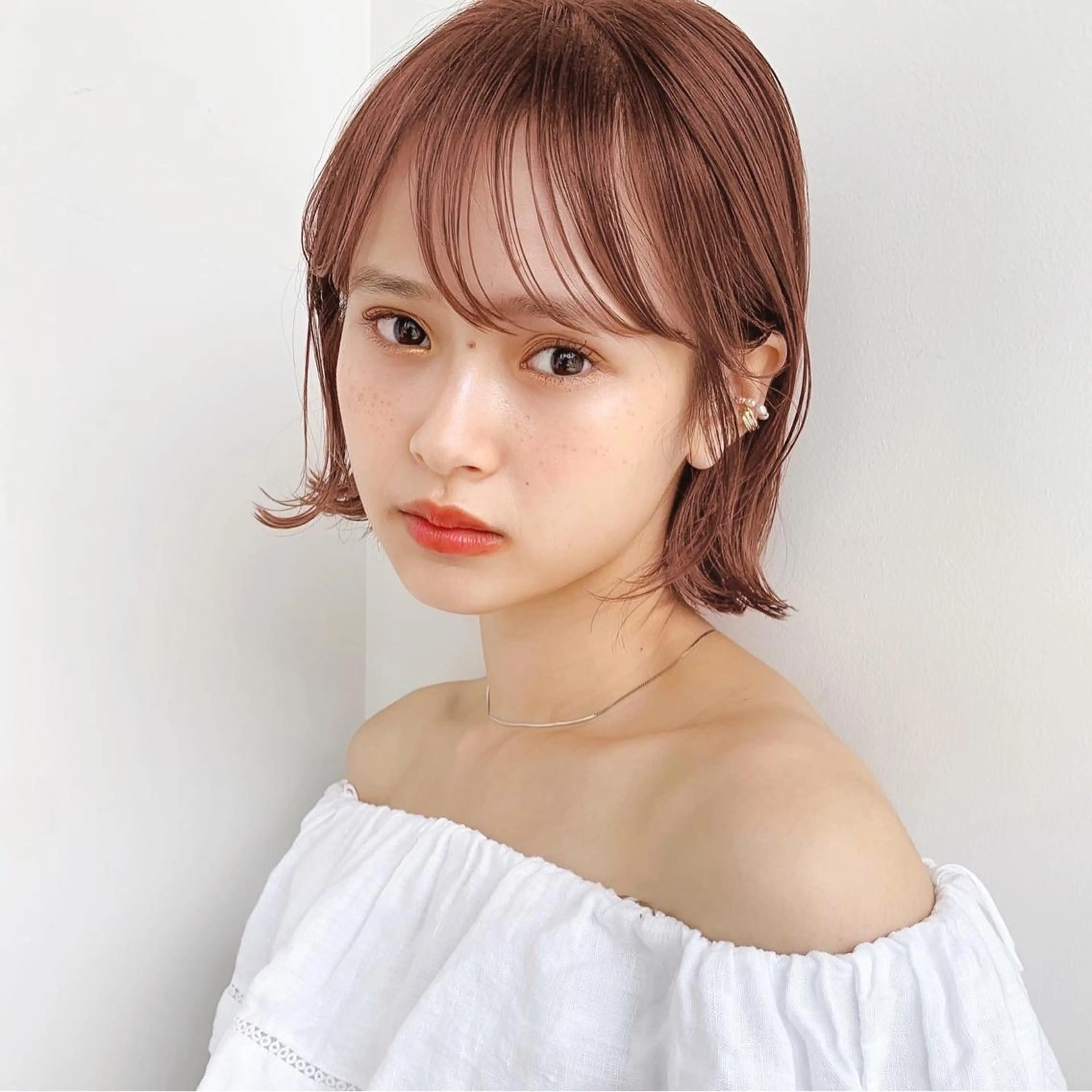 ショート カラー 🌱小顔ヘア/ボブ ミディアム/双葉🌱のヘアスタイル