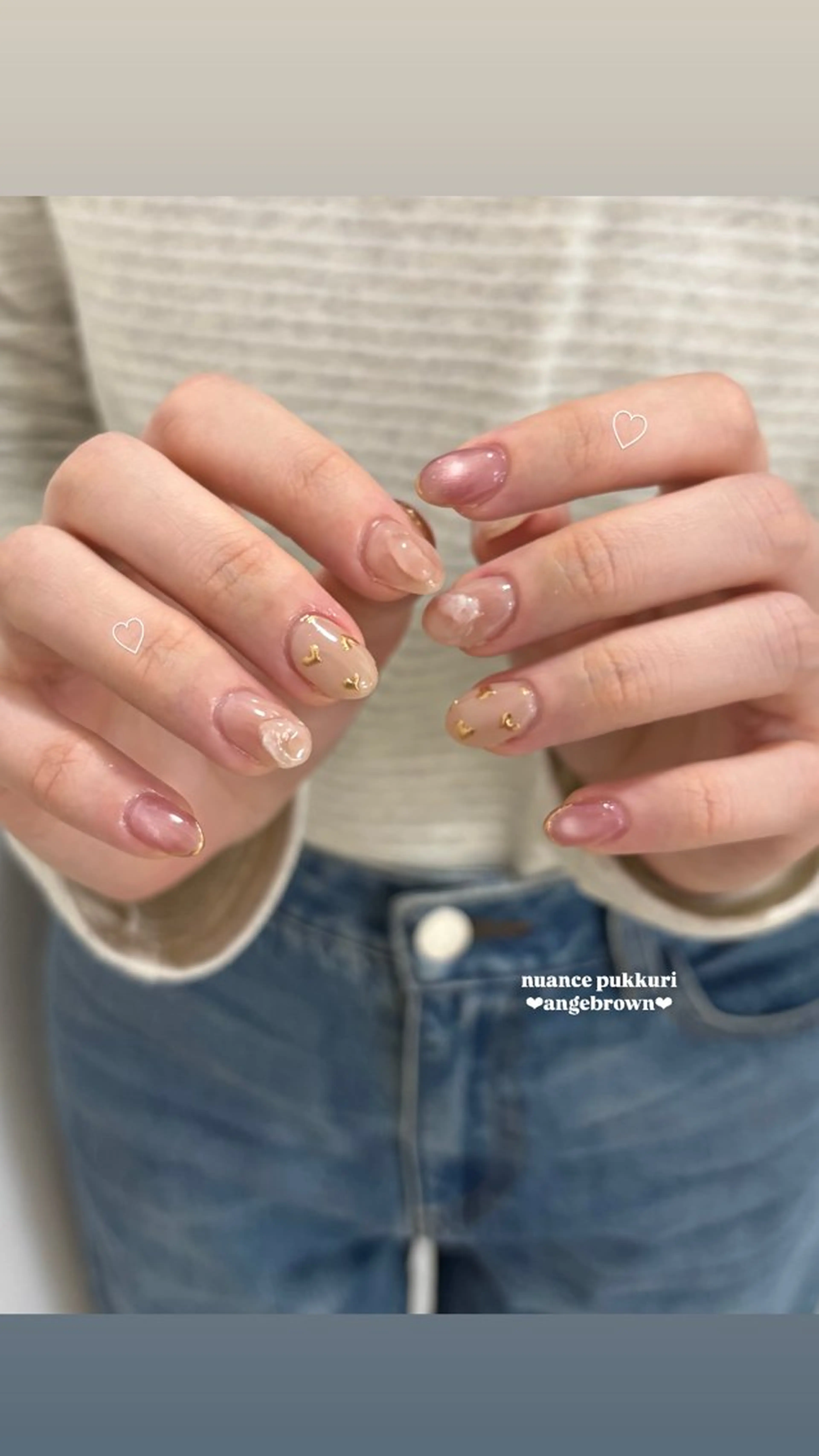 ネイル ハンドネイル ange brownのネイルデザイン