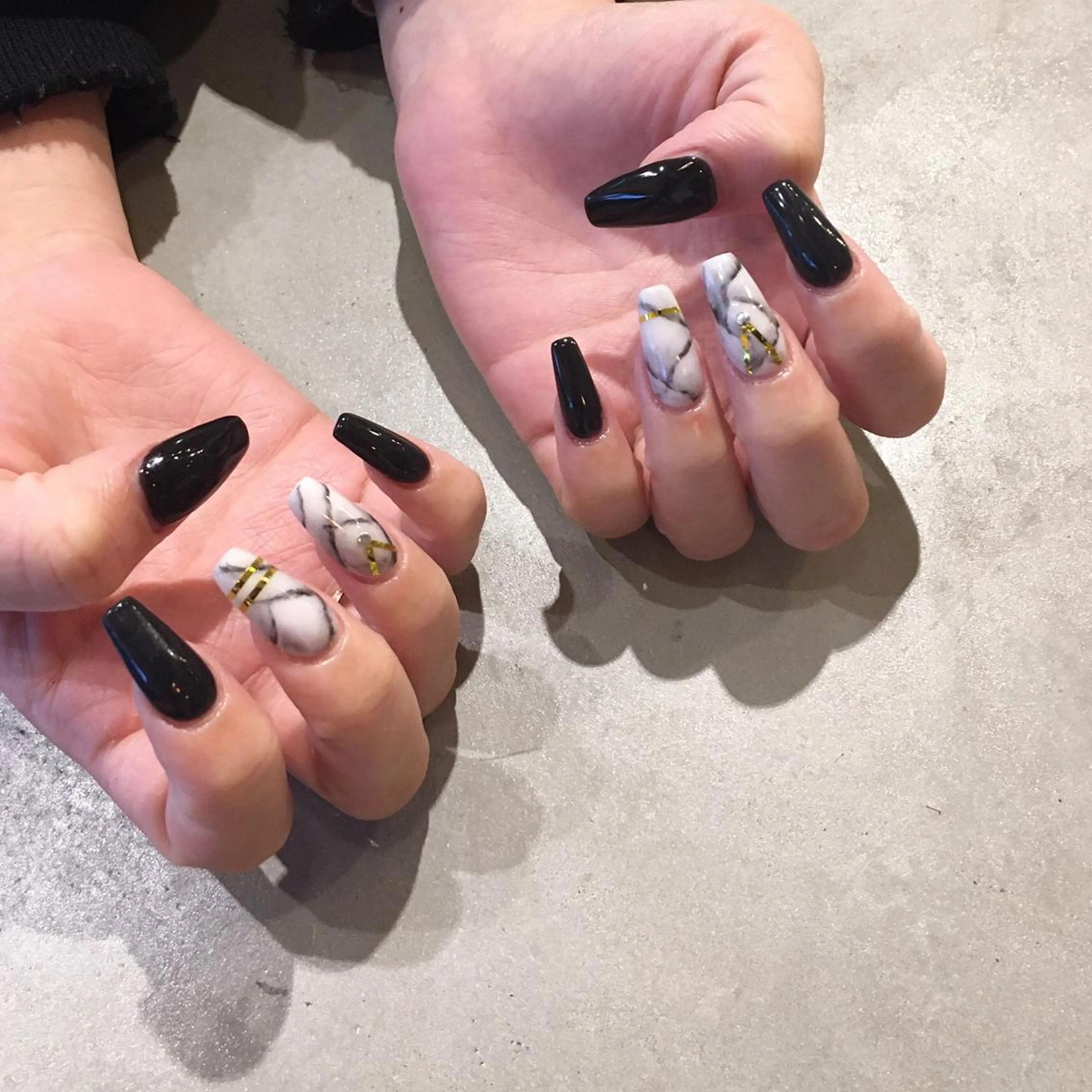 ネイル 持ち込み スカルプネイル ハンドネイル nail salon Soeurのネイルデザイン