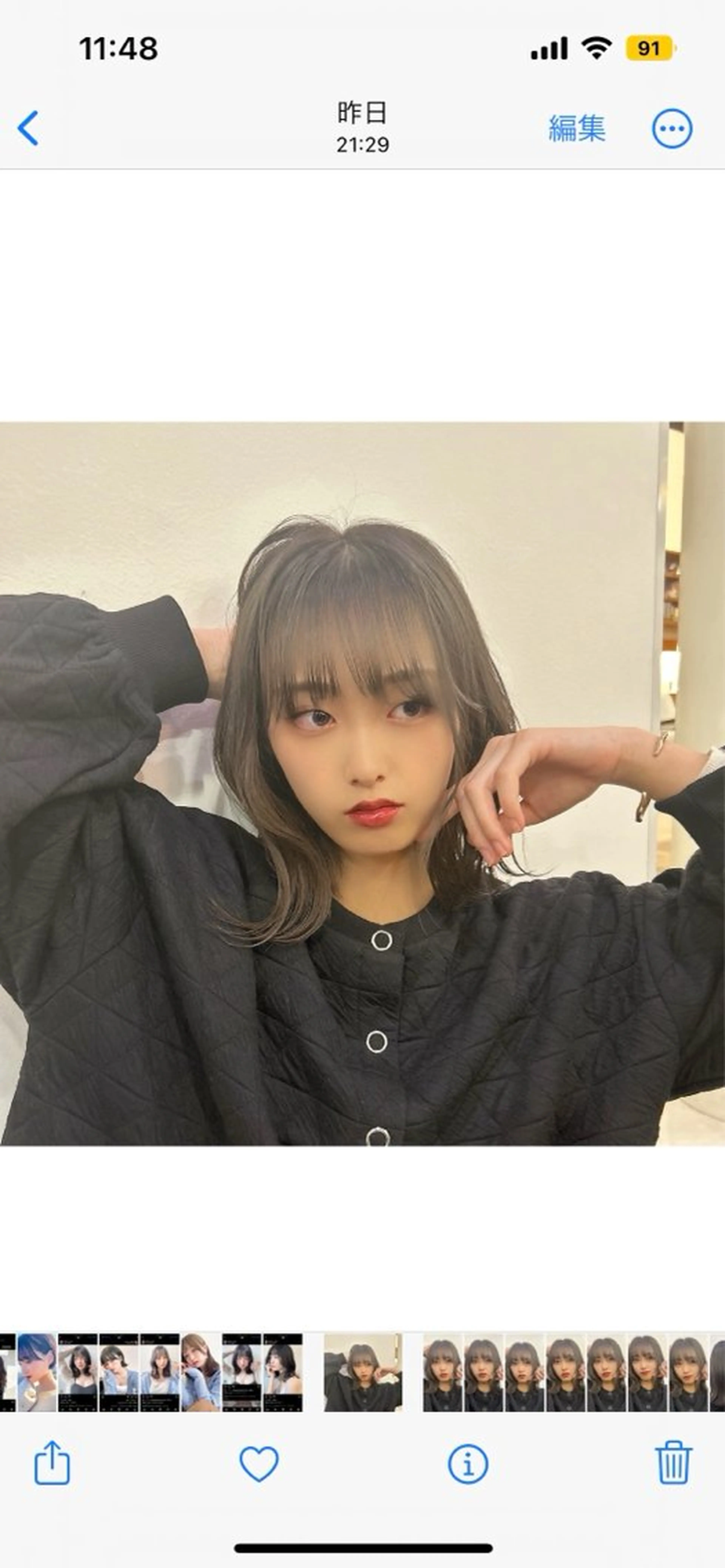 ミディアム 平田 一成のヘアスタイル