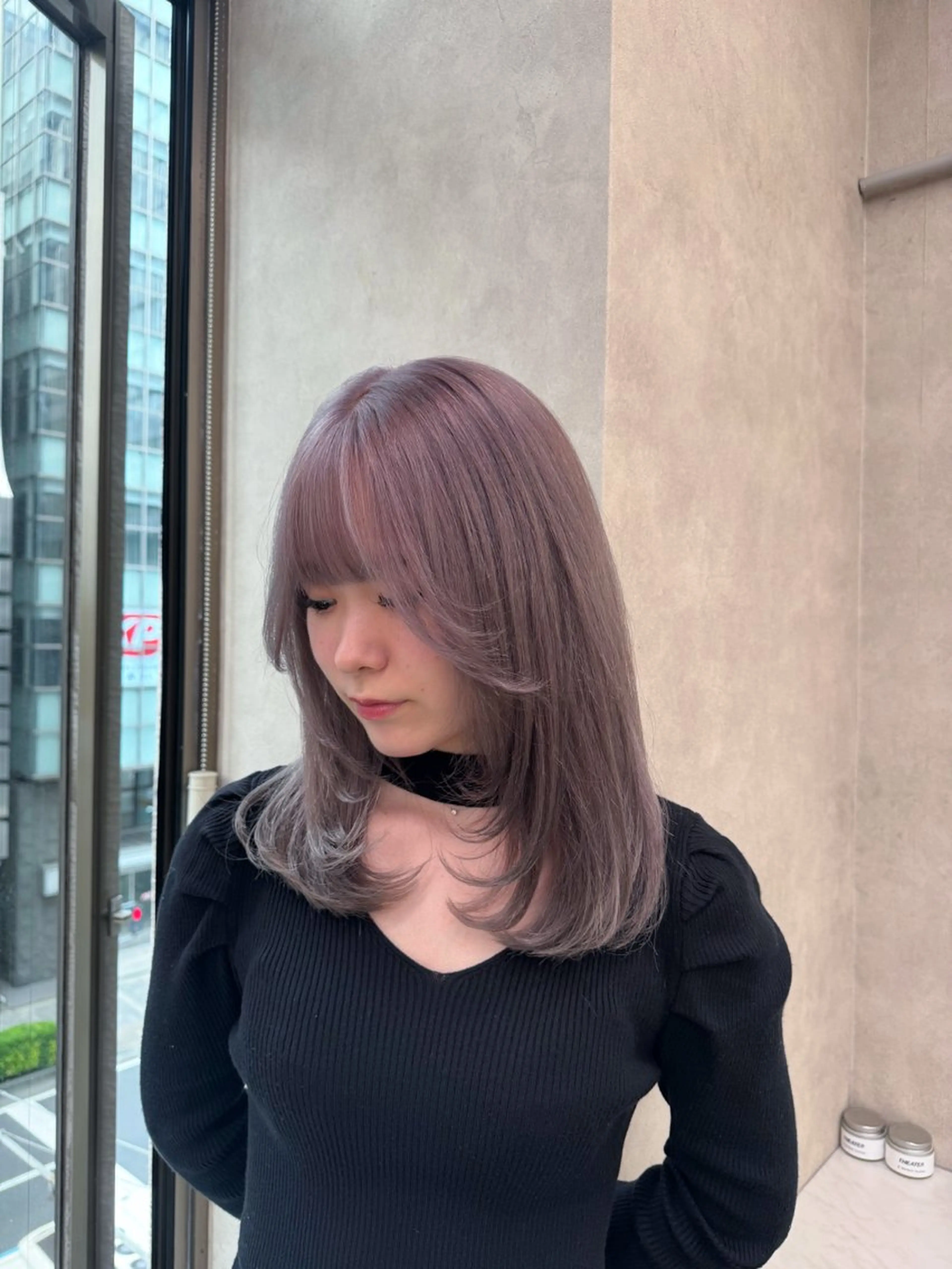 ミディアム カラー ヘアアレンジ Over hair所属・Over hair_ misakiのヘアスタイル