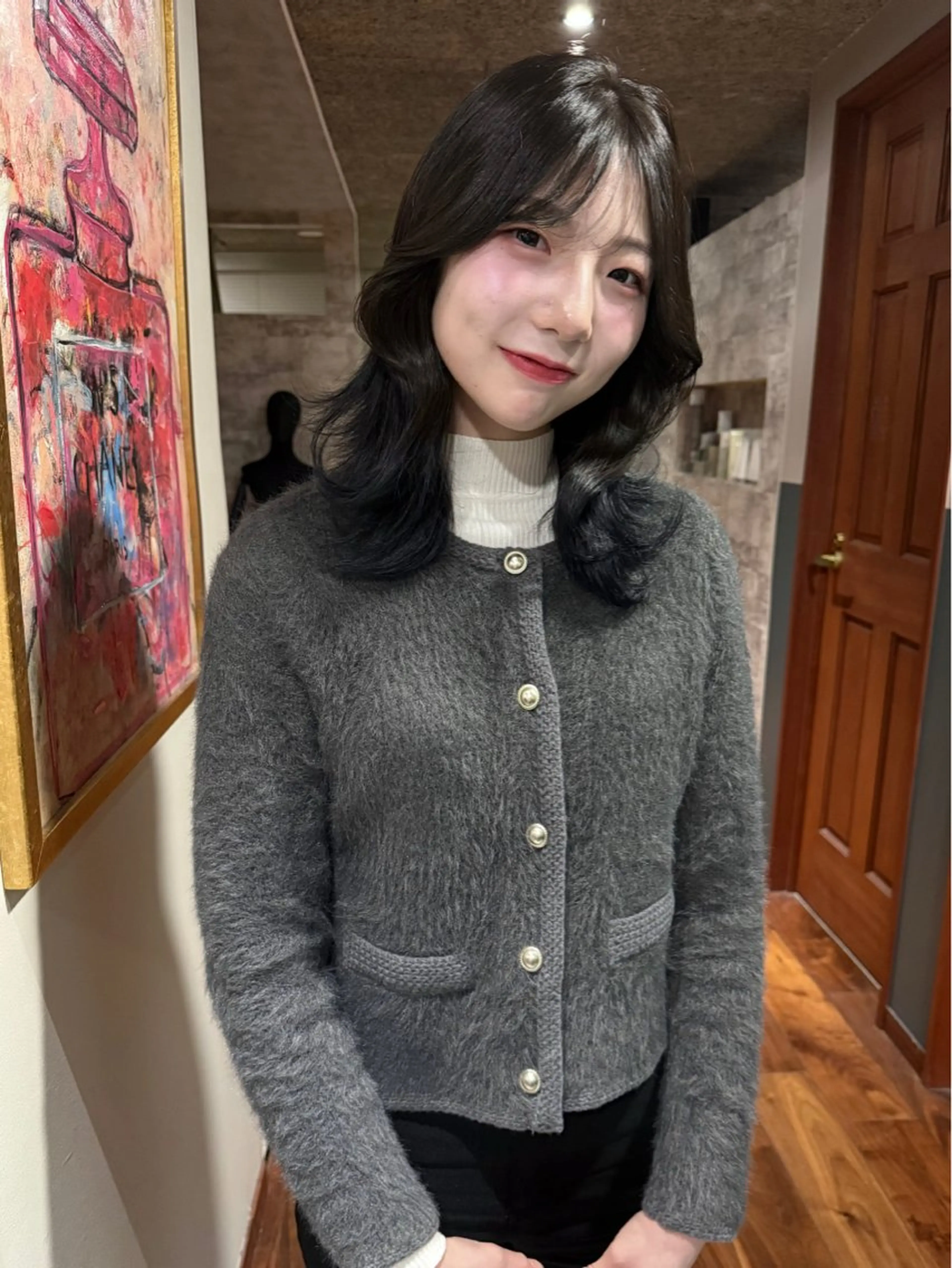 ミディアム カラー カット ヘアカラー トリートメント mai / linoah˚✧のヘアスタイル