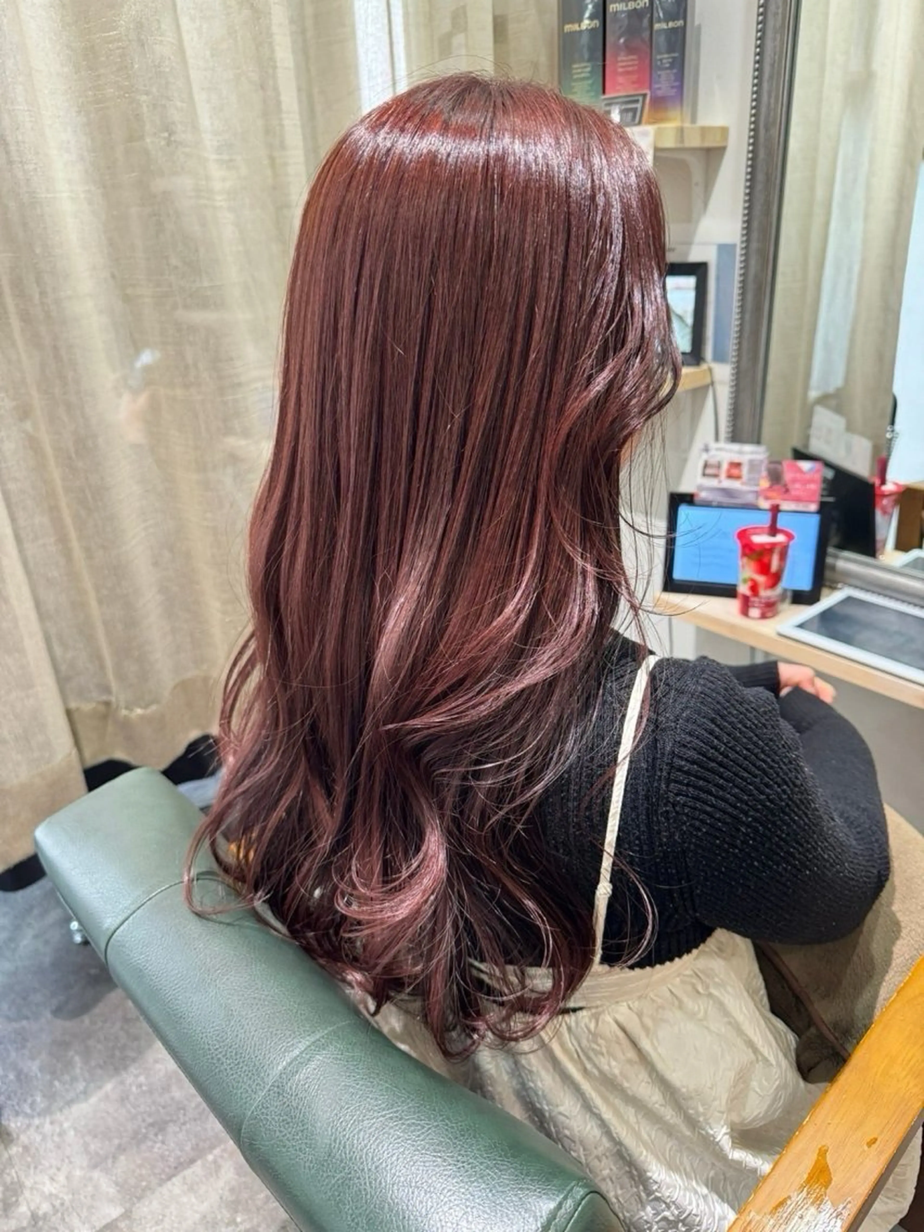 ロング カラー est-r.Fukuoka 福岡博多店所属・arisa/艶カラー /透明感カラーのヘアスタイル