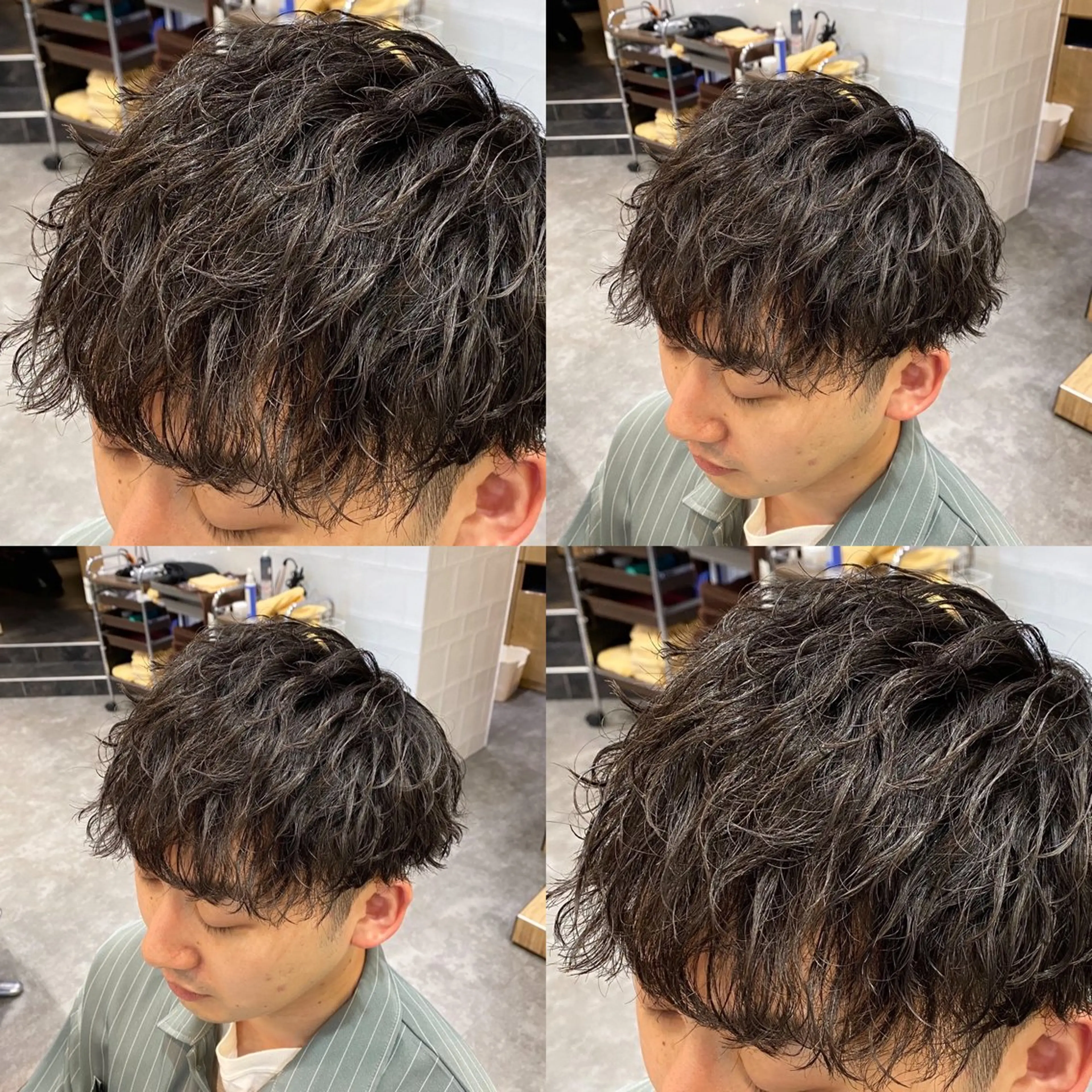 パーマ メンズ メンズ特化LIBER 石川玲央のヘアスタイル