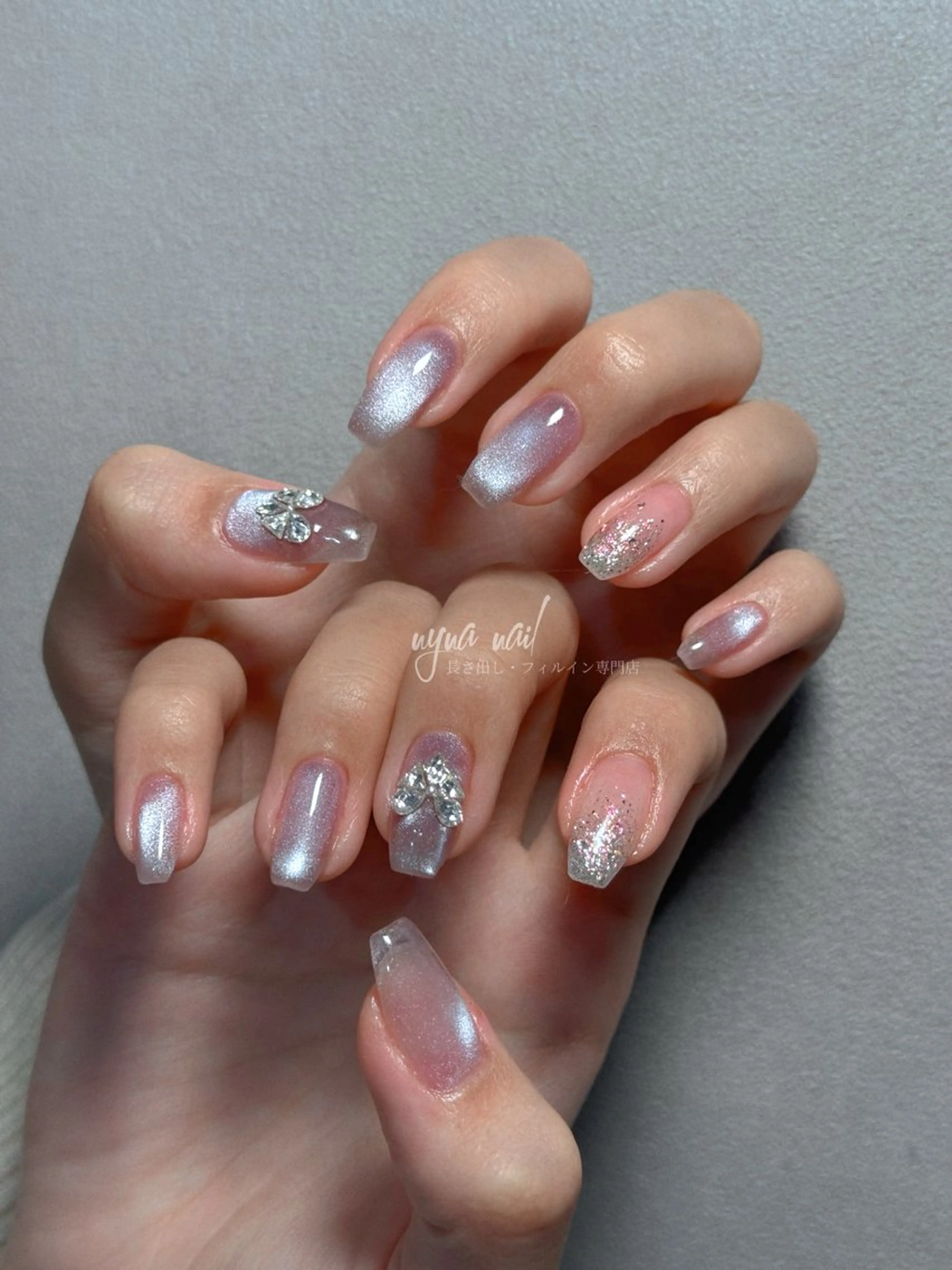 ネイル ハンドネイル 長さ出し専門 nynaのネイルデザイン