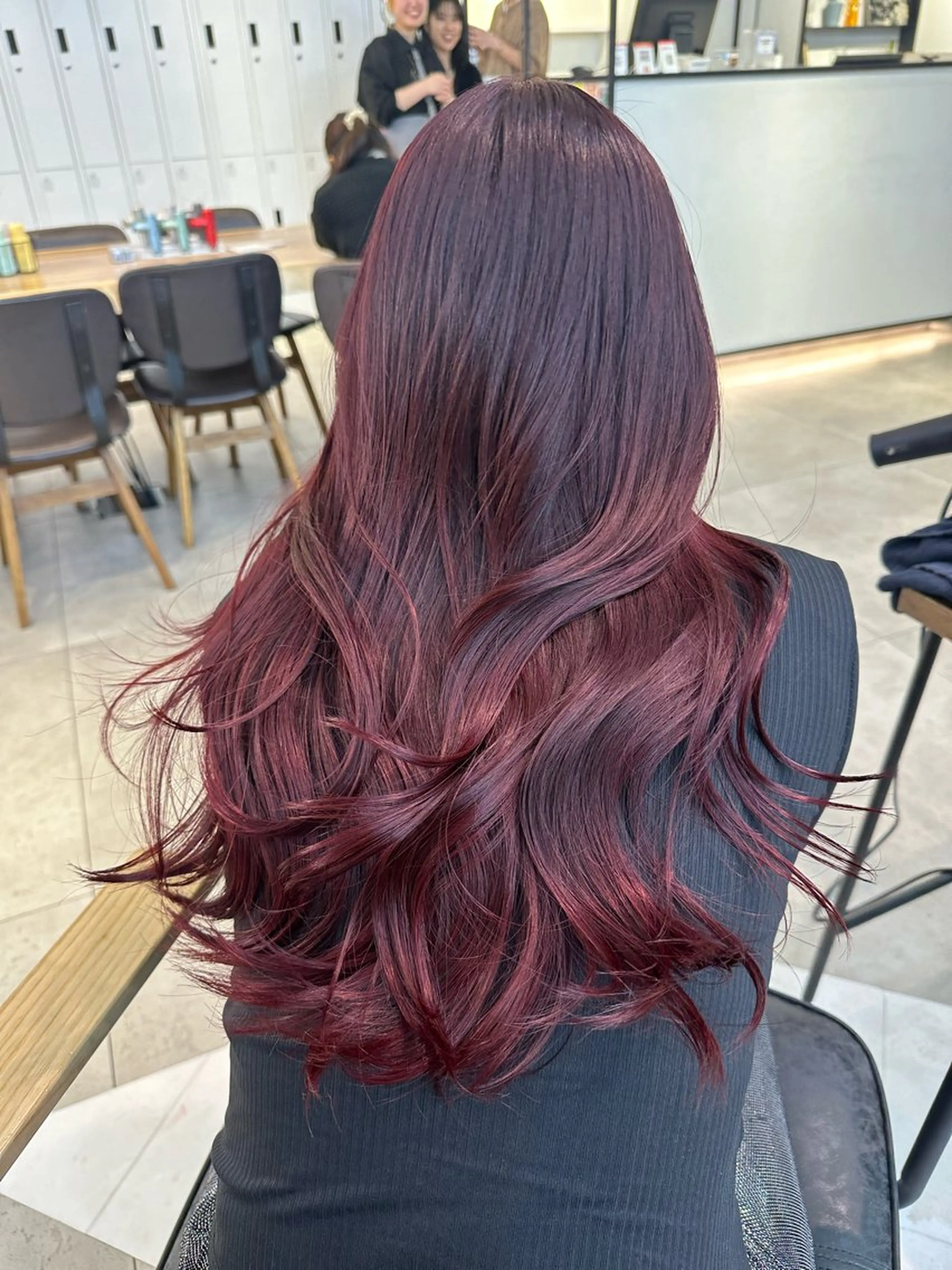 ロング ヘアカラー トリートメント 🎀韓国レイヤー特化 🎀ベージュ/ミクのヘアスタイル