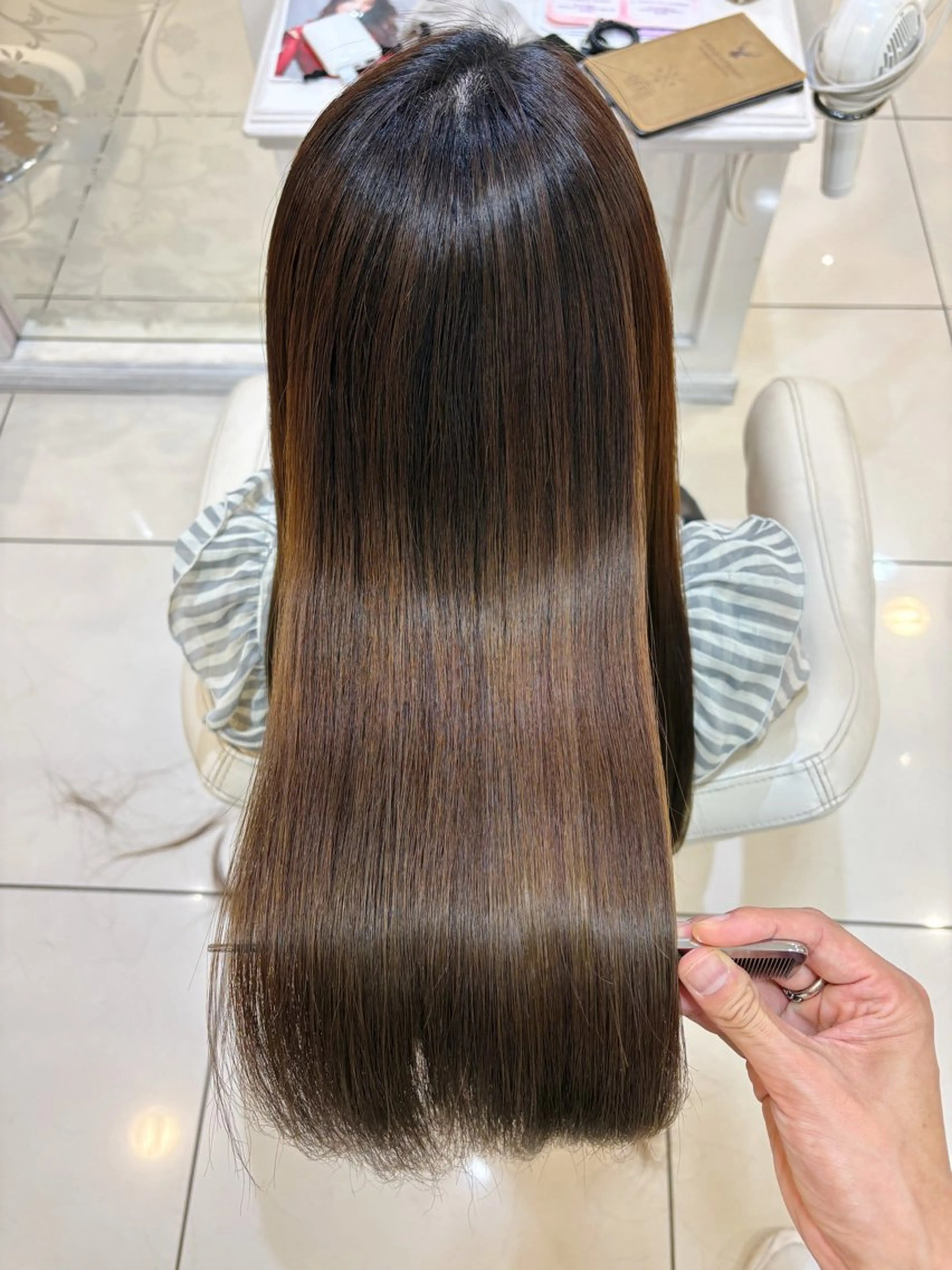 ロング 縮毛矯正 カット 縮毛矯正 トリートメント 高橋 佑のヘアスタイル