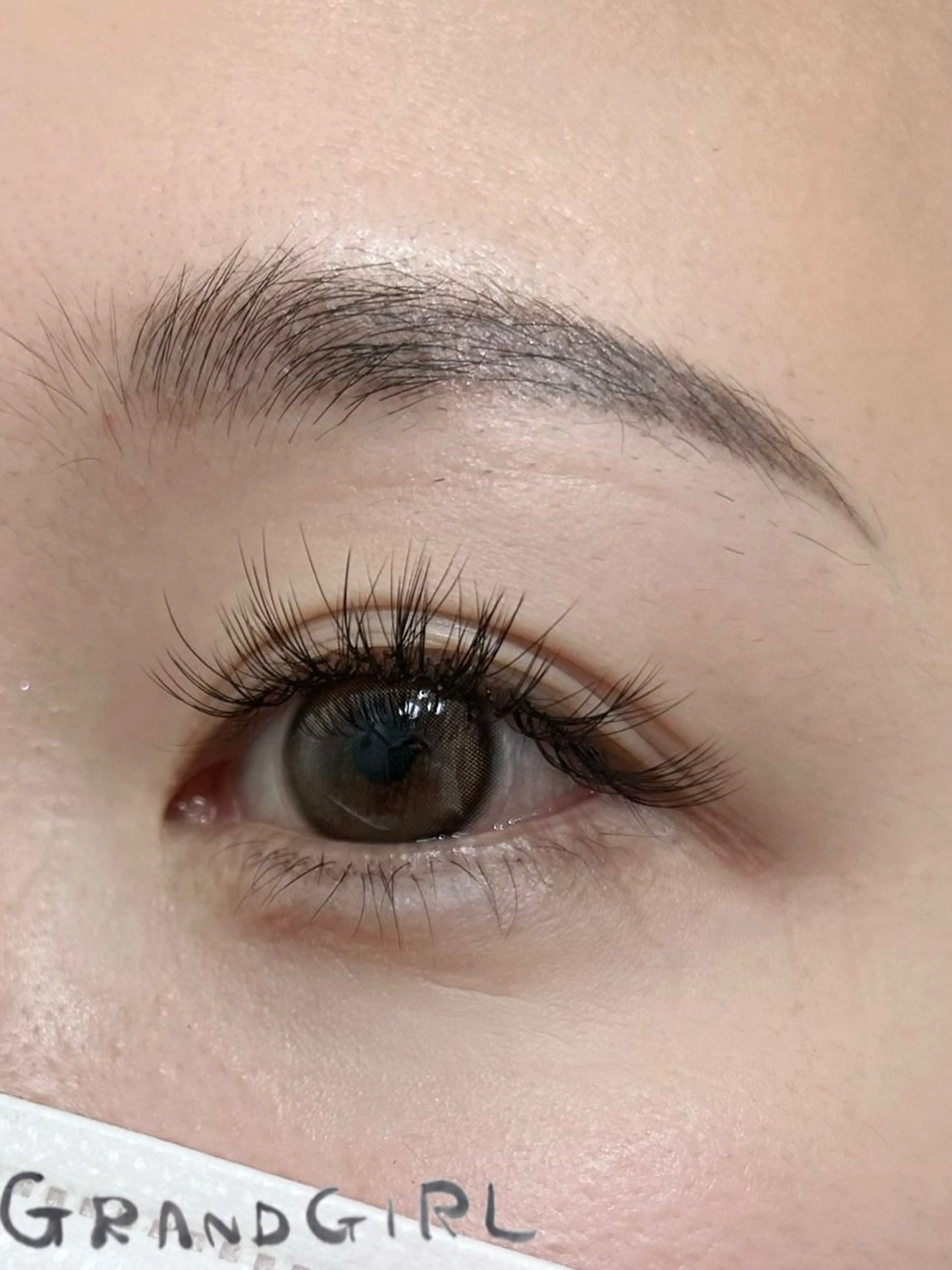 マツエク・マツパ バインドロック フラットラッシュ まつげパーマ 一重×まつ毛パーマ マツエク GRANDGIRL所属・ヨシダ セリナのマツエク・マツパデザイン