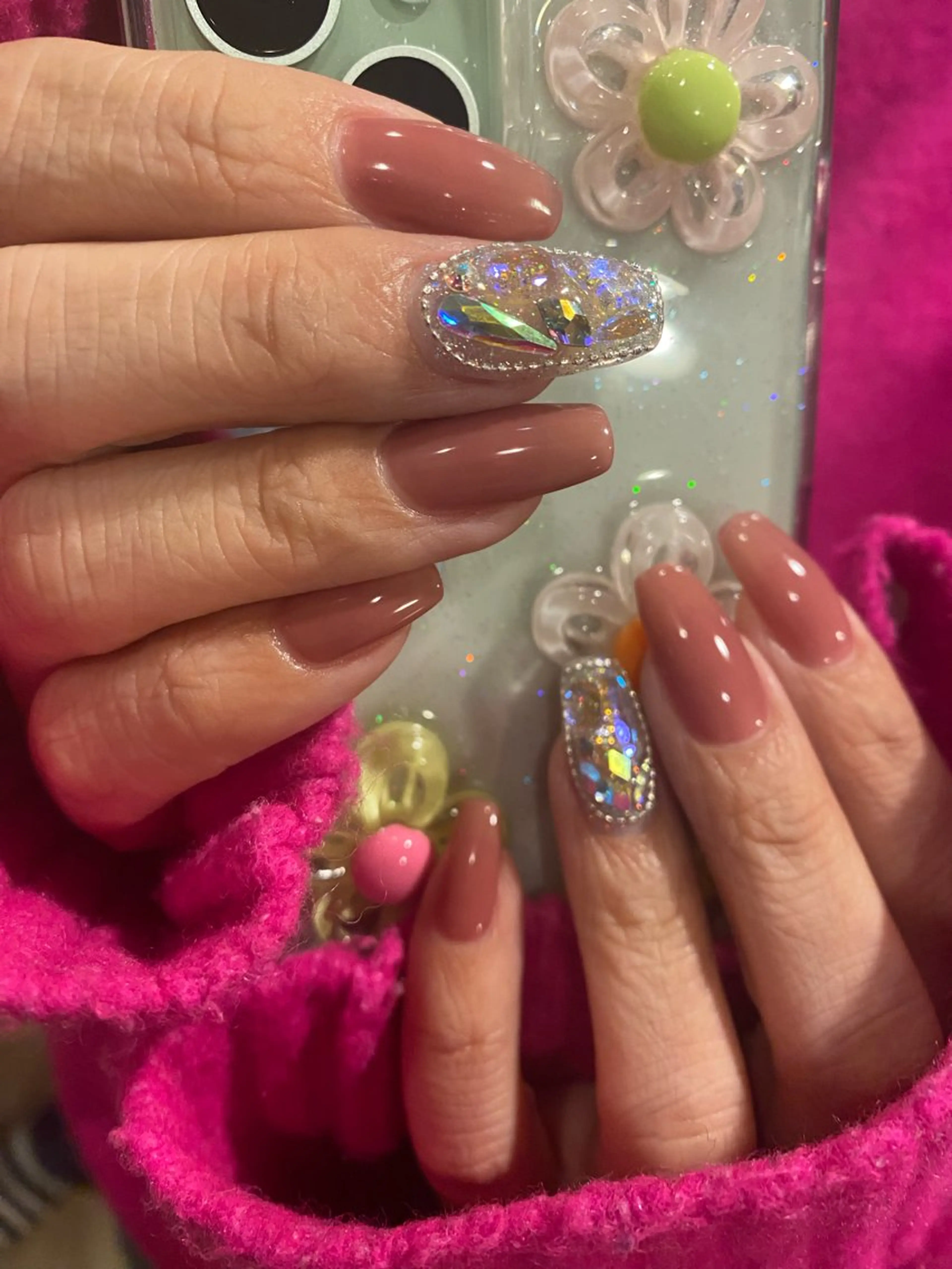 【オフなし】ワンカラー＋キラキラ埋め尽くしの写真