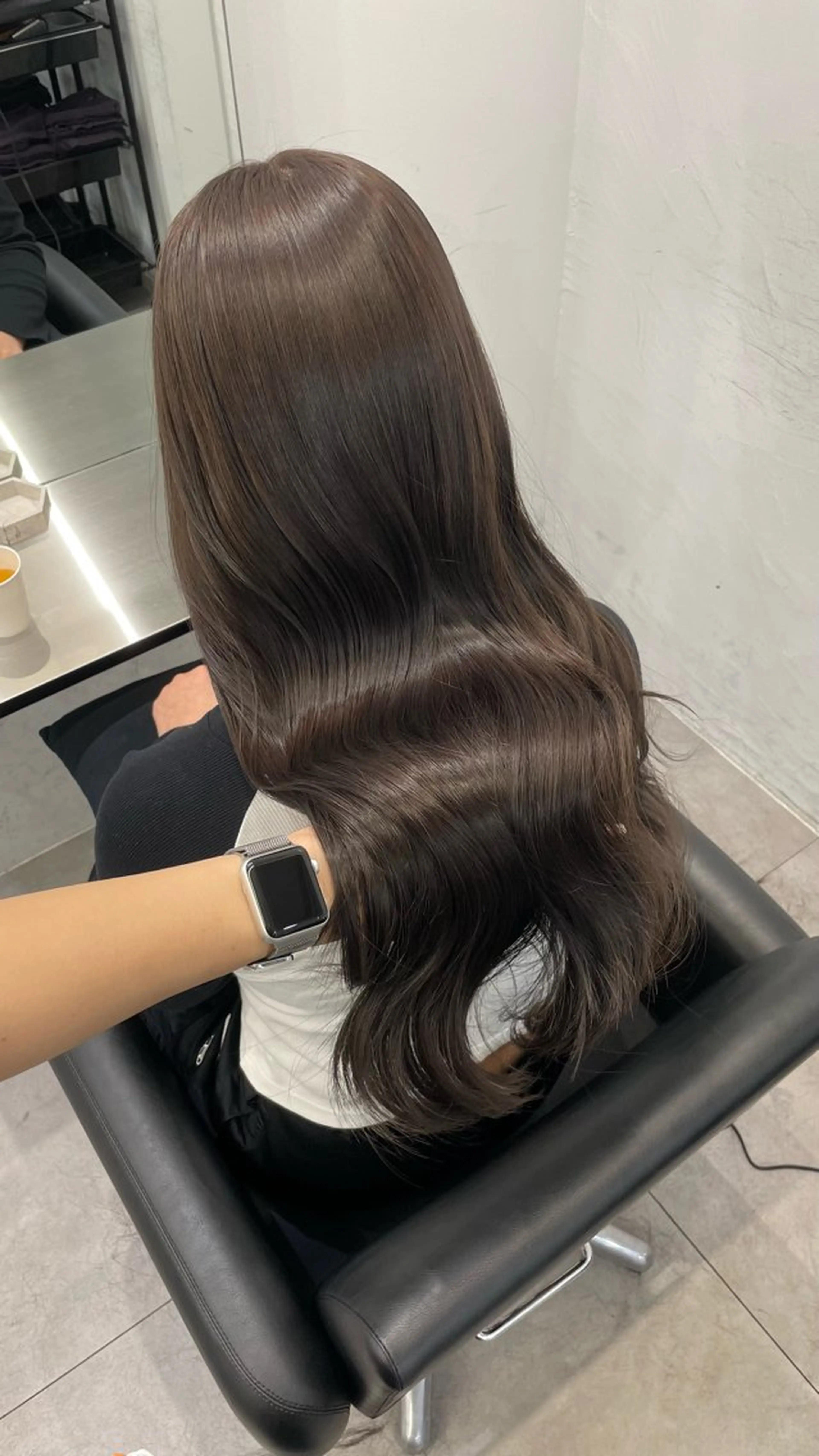 ロング カラー ヘアカラー トリートメント 酸性縮毛矯正 梅田茶屋町 Juriのヘアスタイル