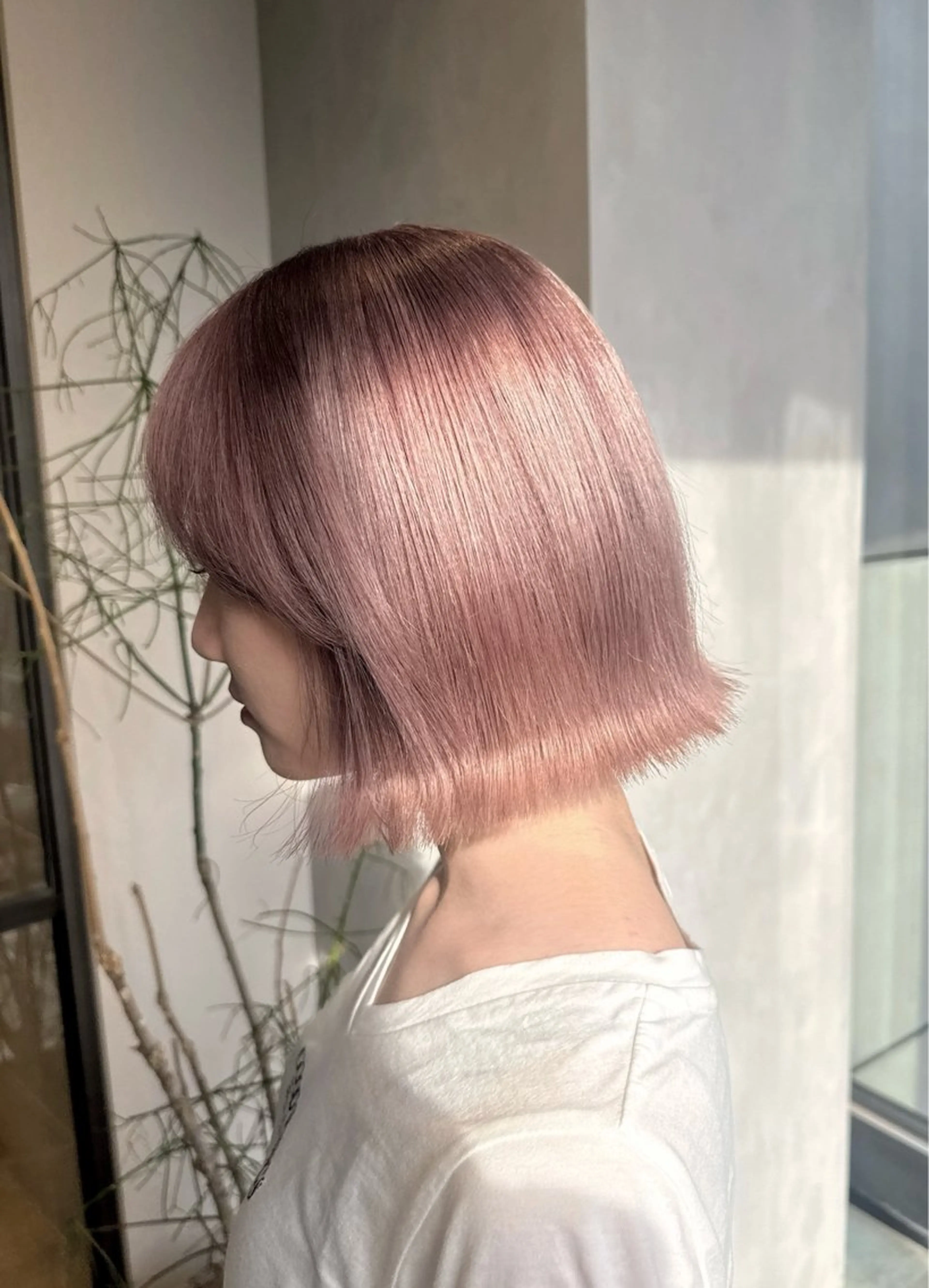 カラー ベージュカラー ブリーチ ピンクカラー ピンクベージュ カット ヘアカラー トリートメント 透明感カラー✨艶髪 制作🌱山根あゆみのヘアスタイル