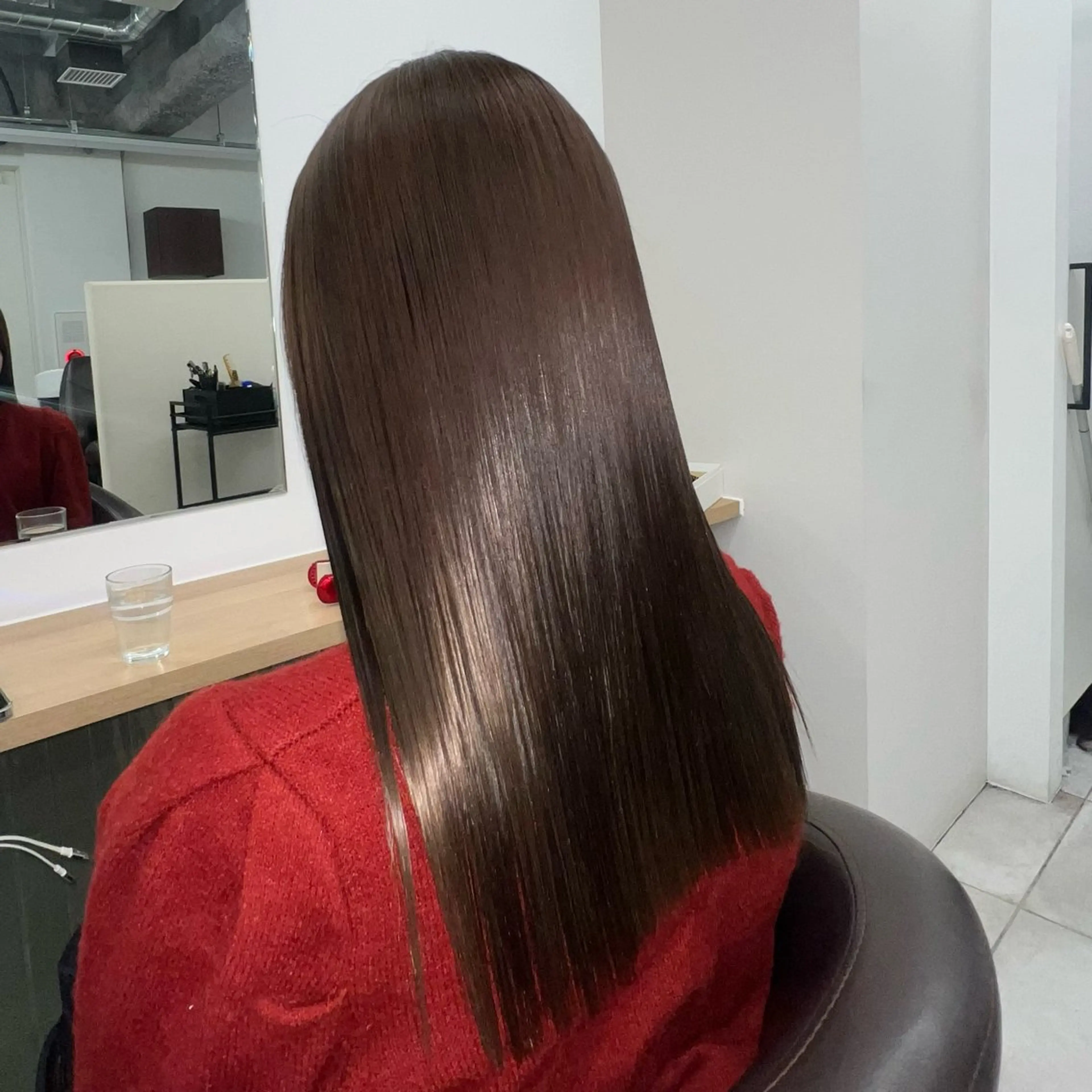 ロング カラー カット 縮毛矯正 トリートメント 赤みゼロ/透明感 カラー🌿KANTAのヘアスタイル