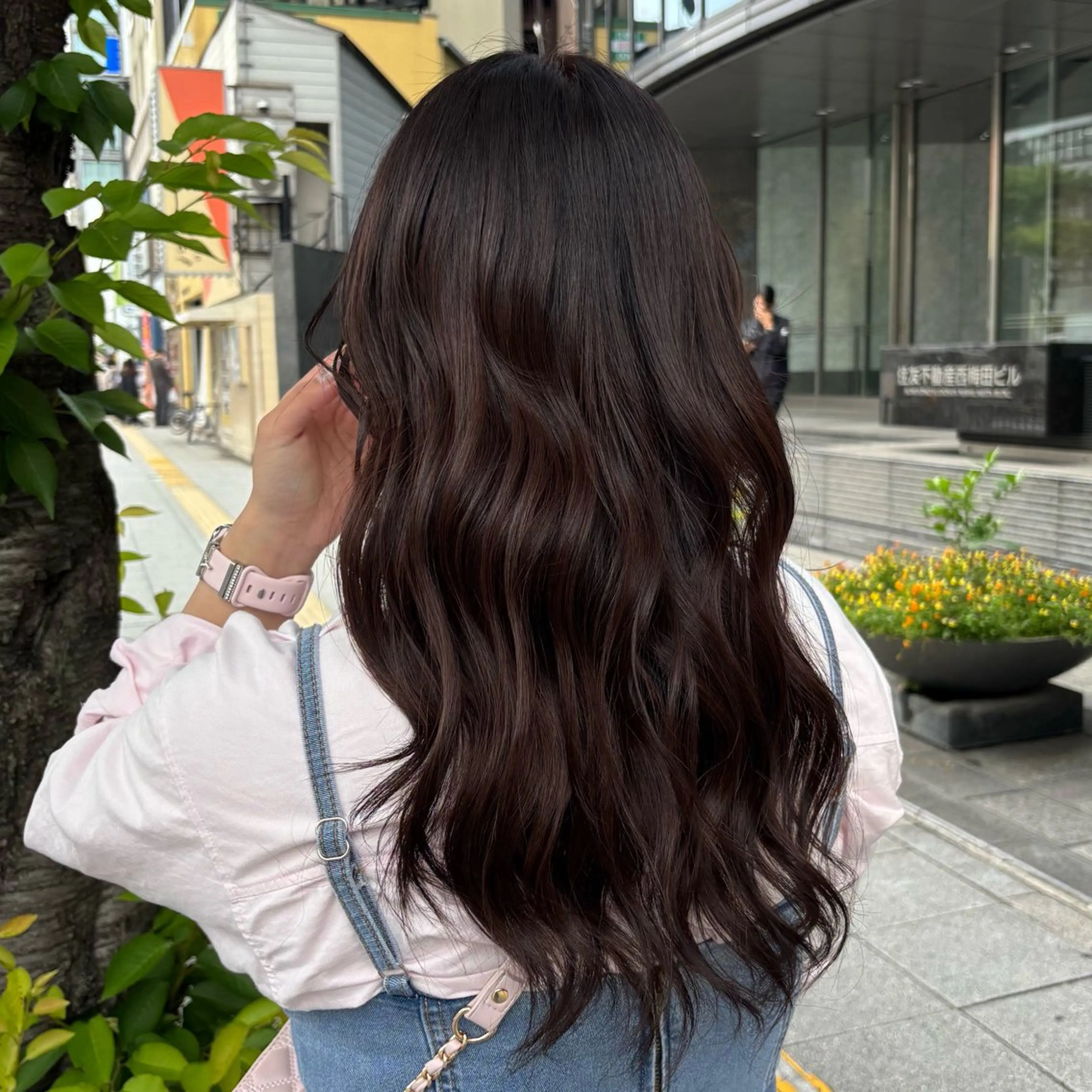 ロング カラー ブラウンカラー BELO OSAKA マオのヘアスタイル