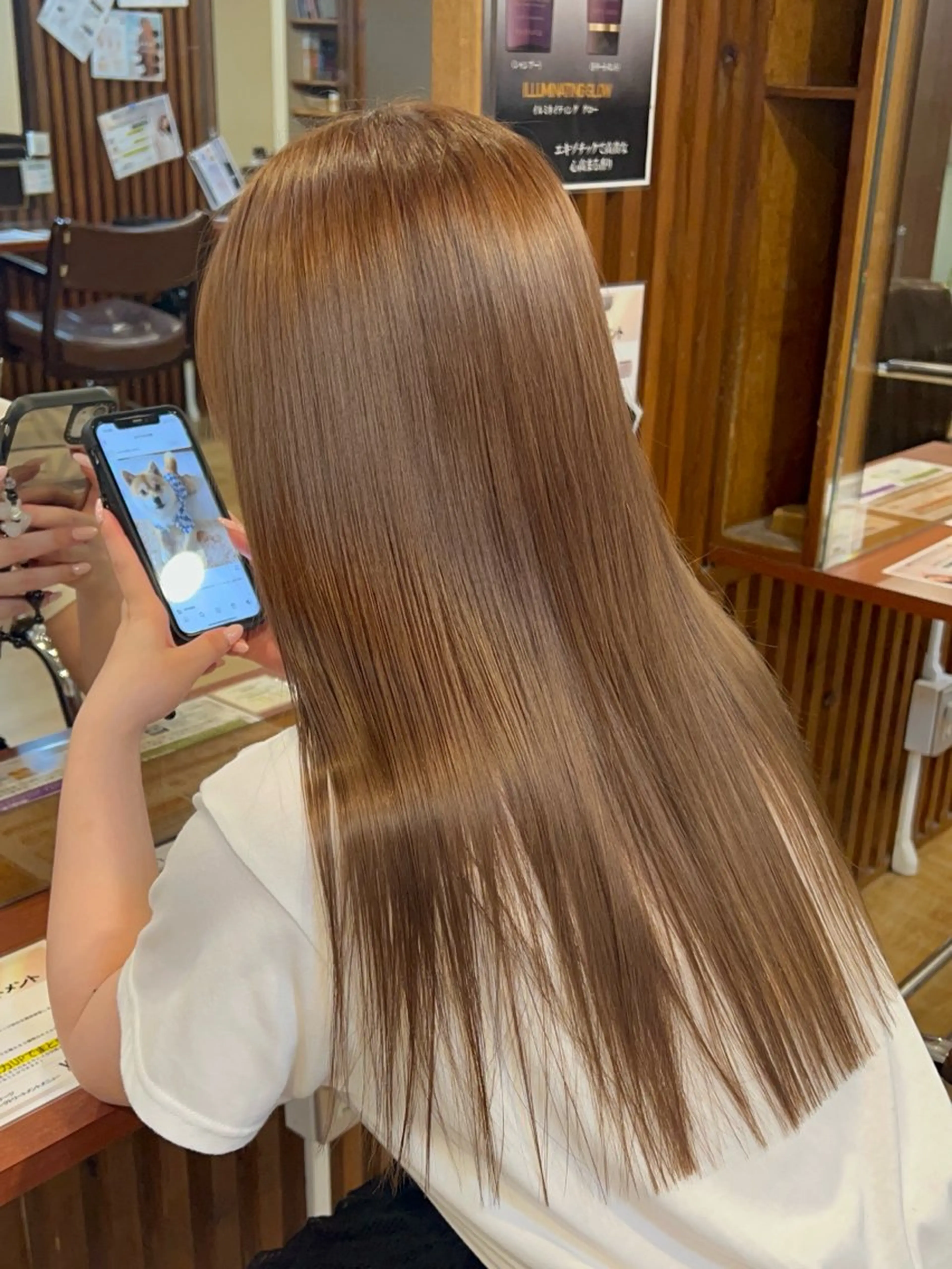 ツヤ感抜群ワンカラー✨/1stepトリートメントの写真