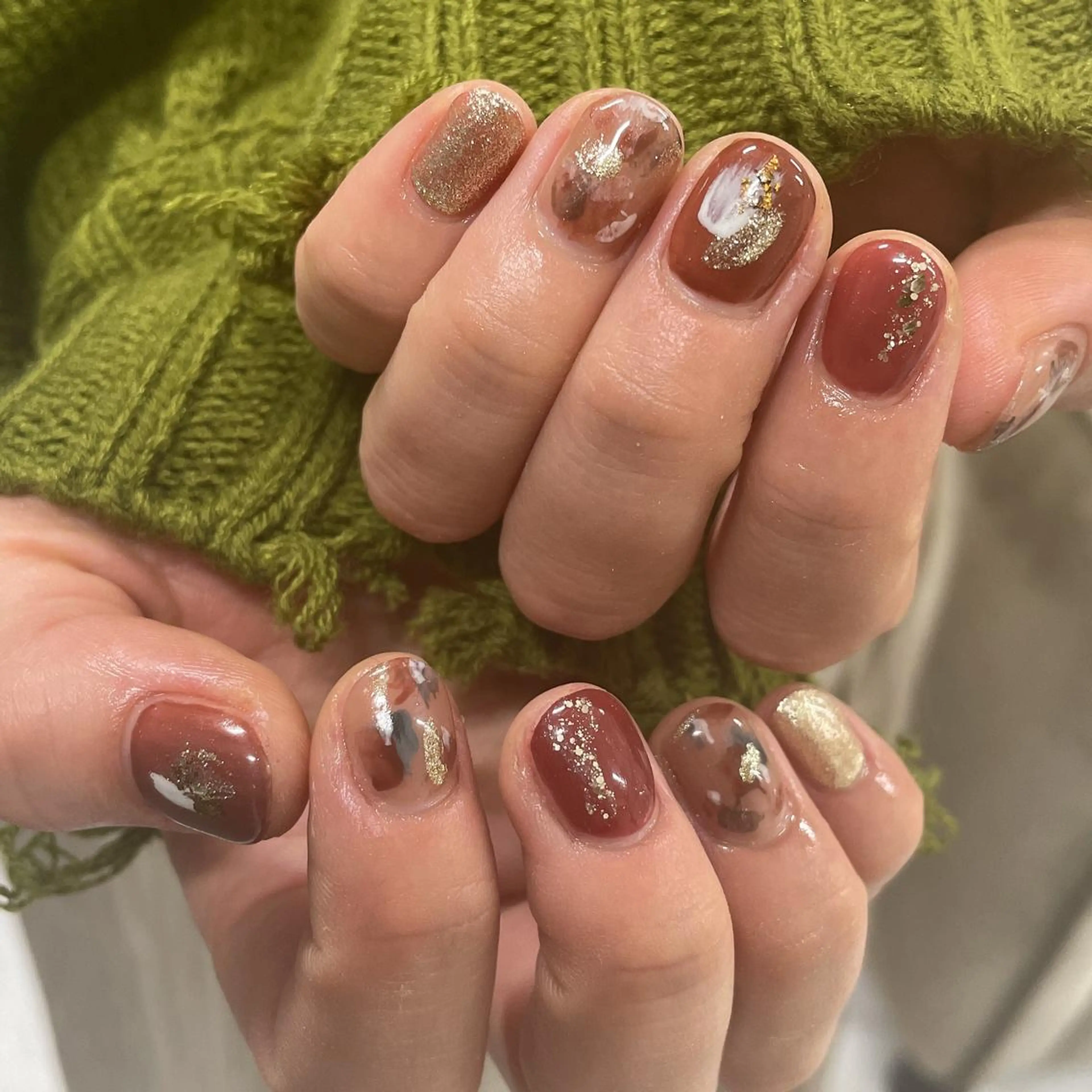 ネイル アートネイル 冬ネイル private EMILIA/横浜のネイルデザイン