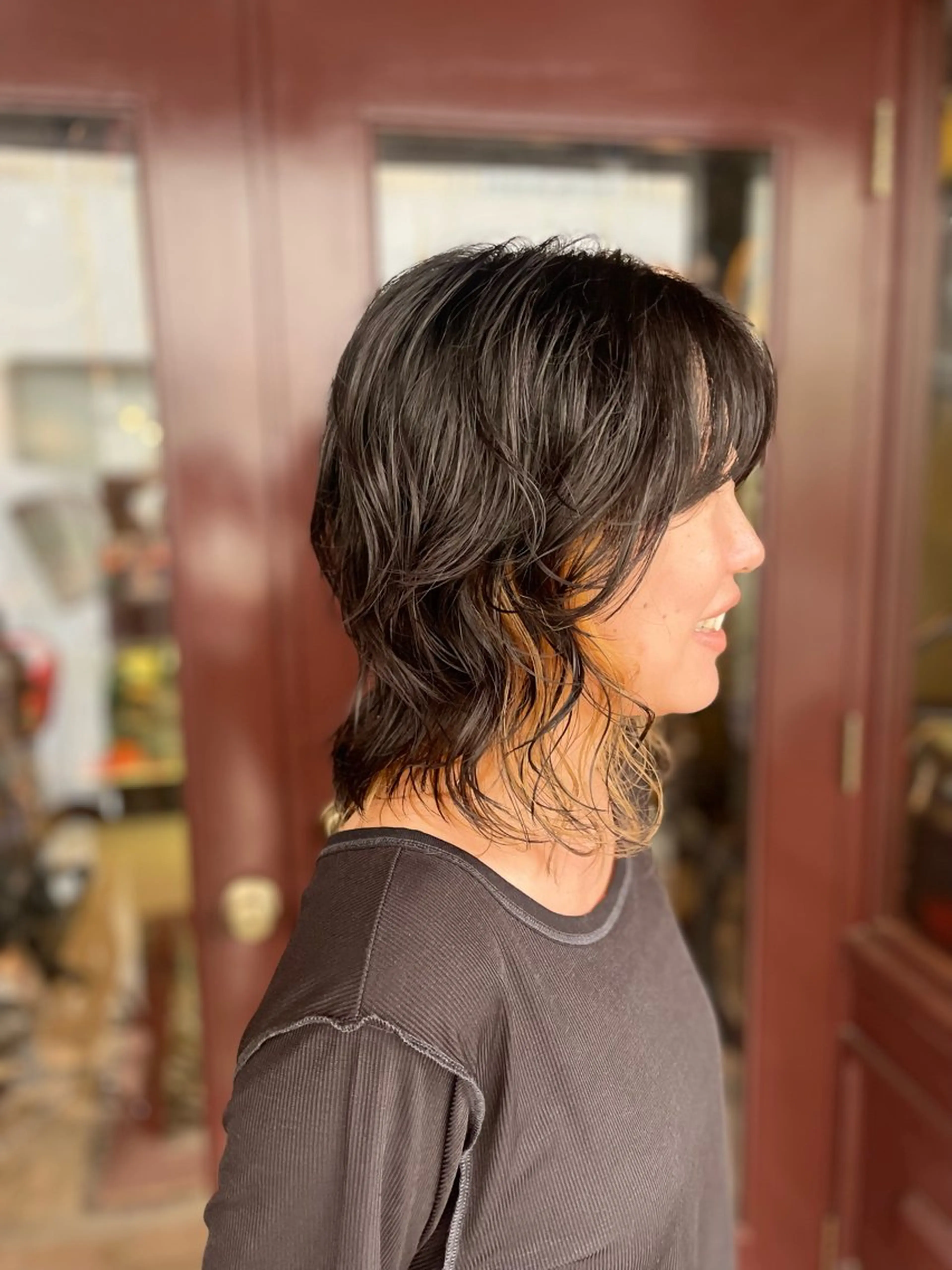 ミディアム カラー パーマ PATH-hair. storeのヘアスタイル