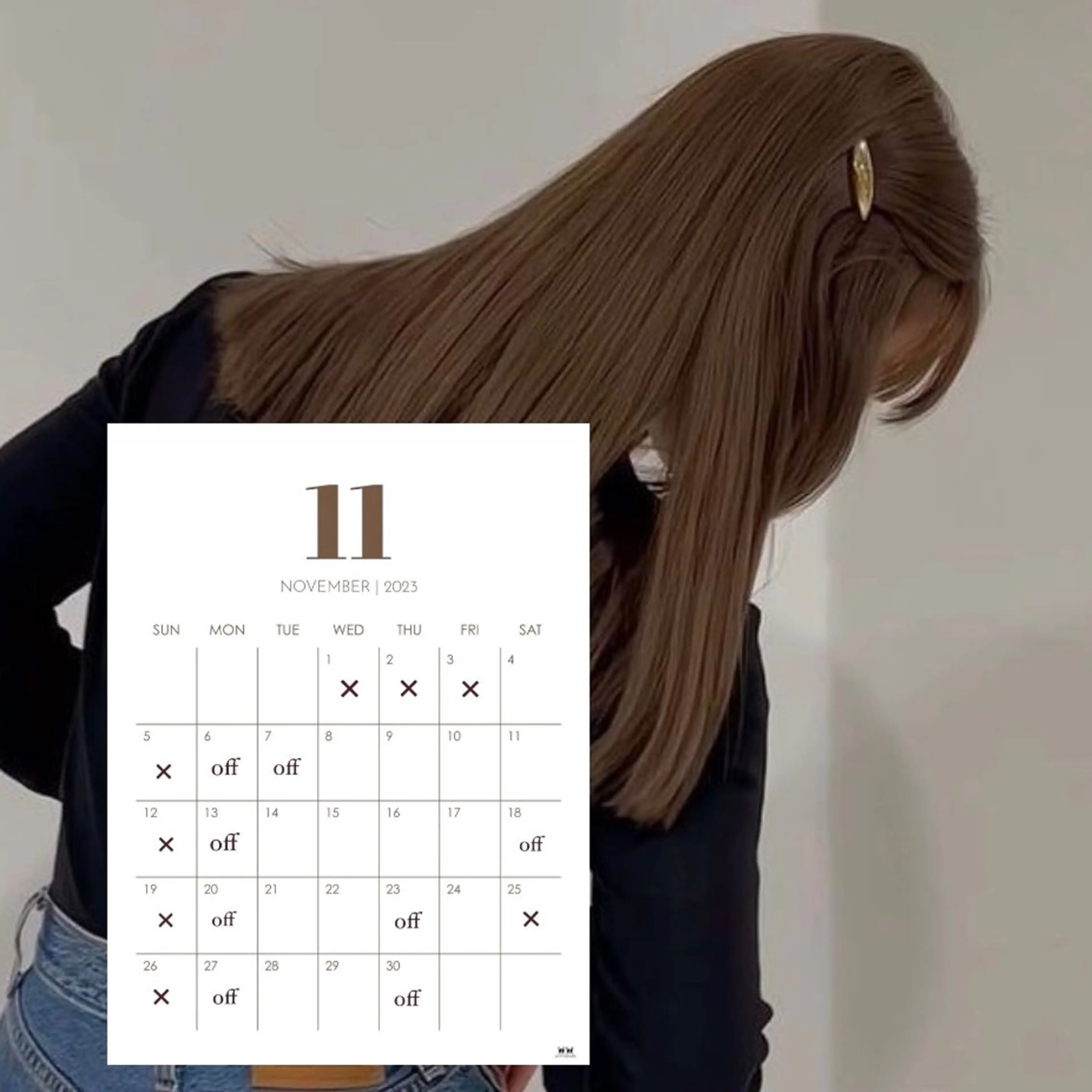 ミディアム カラー シミズ アスカのヘアスタイル