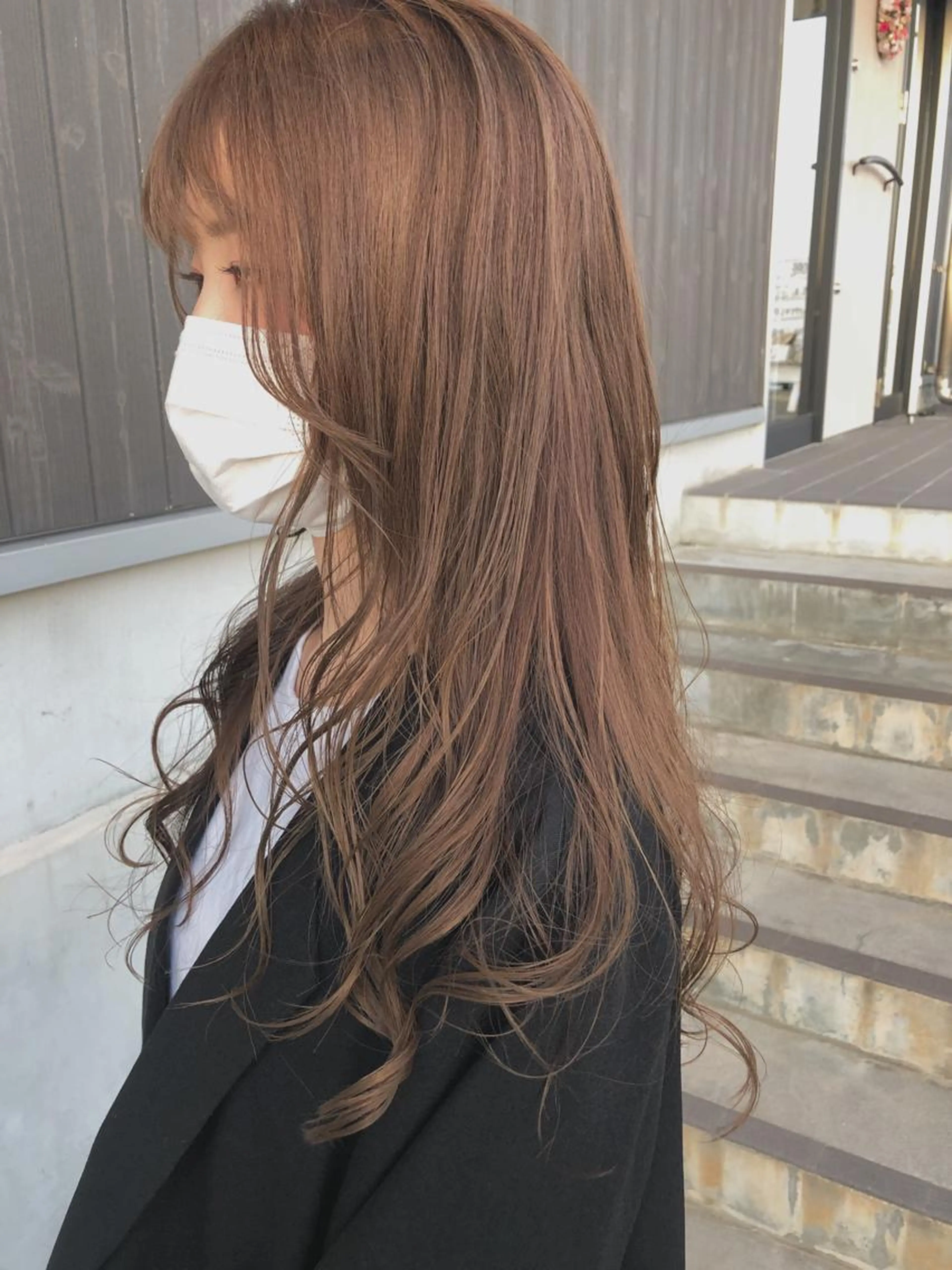 暖色艶カラー+内部補修系最強トリートメントの写真