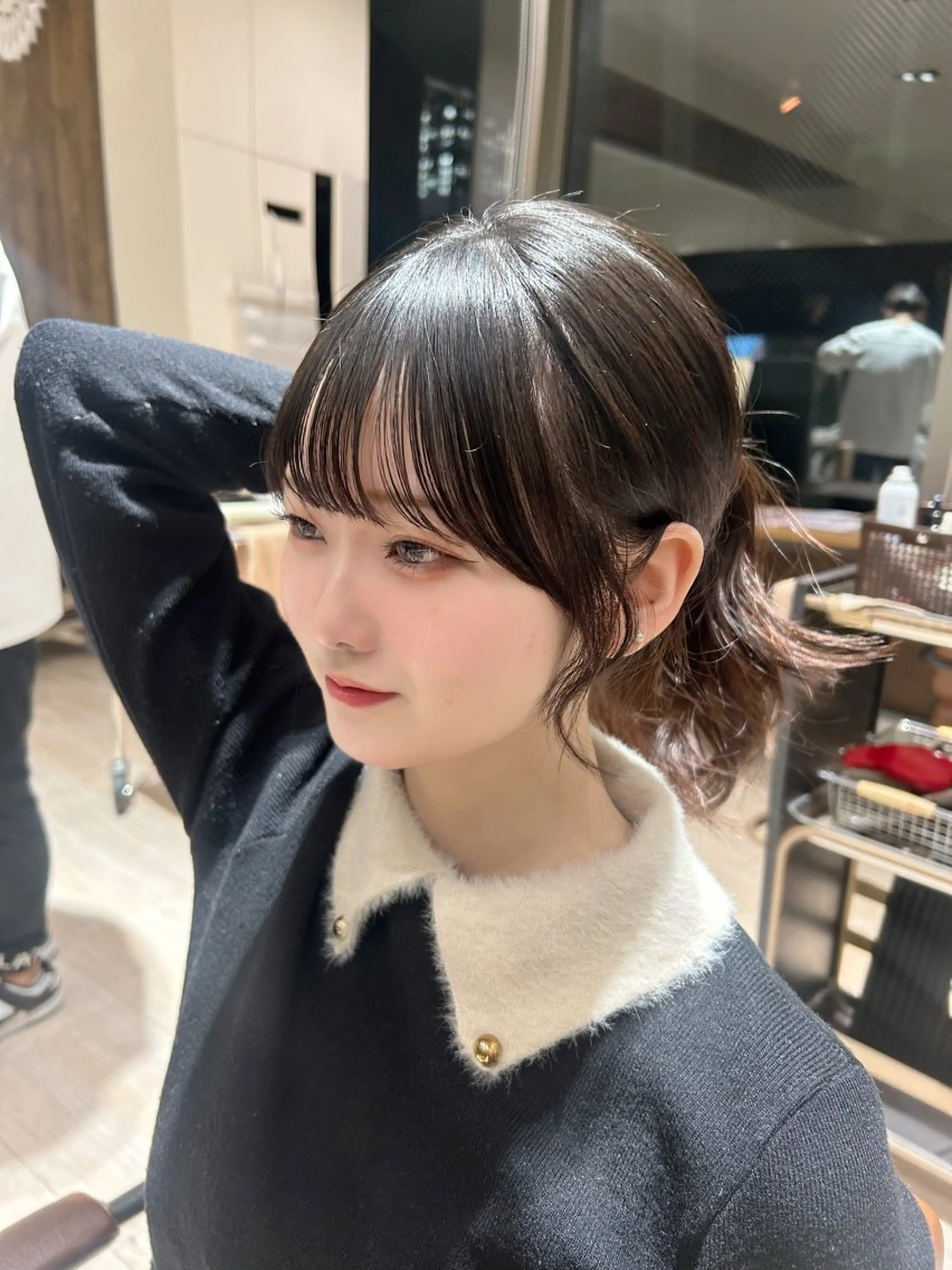 カット 🎀大竹美侑／顔まわ りカット／レイヤーのヘアスタイル