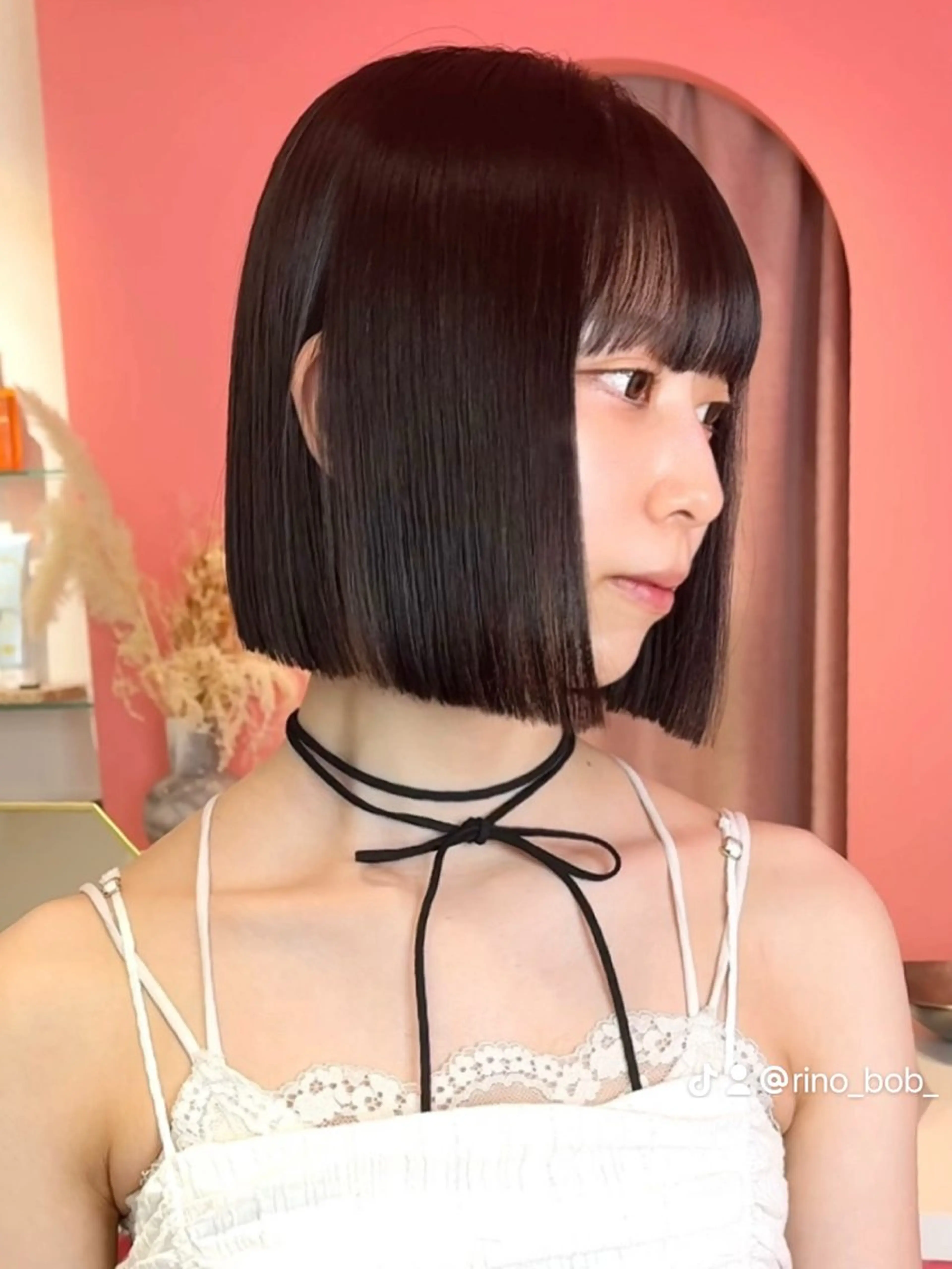 ショート 莉乃/縮毛矯正/髪質 改善/艶カラーのヘアスタイル