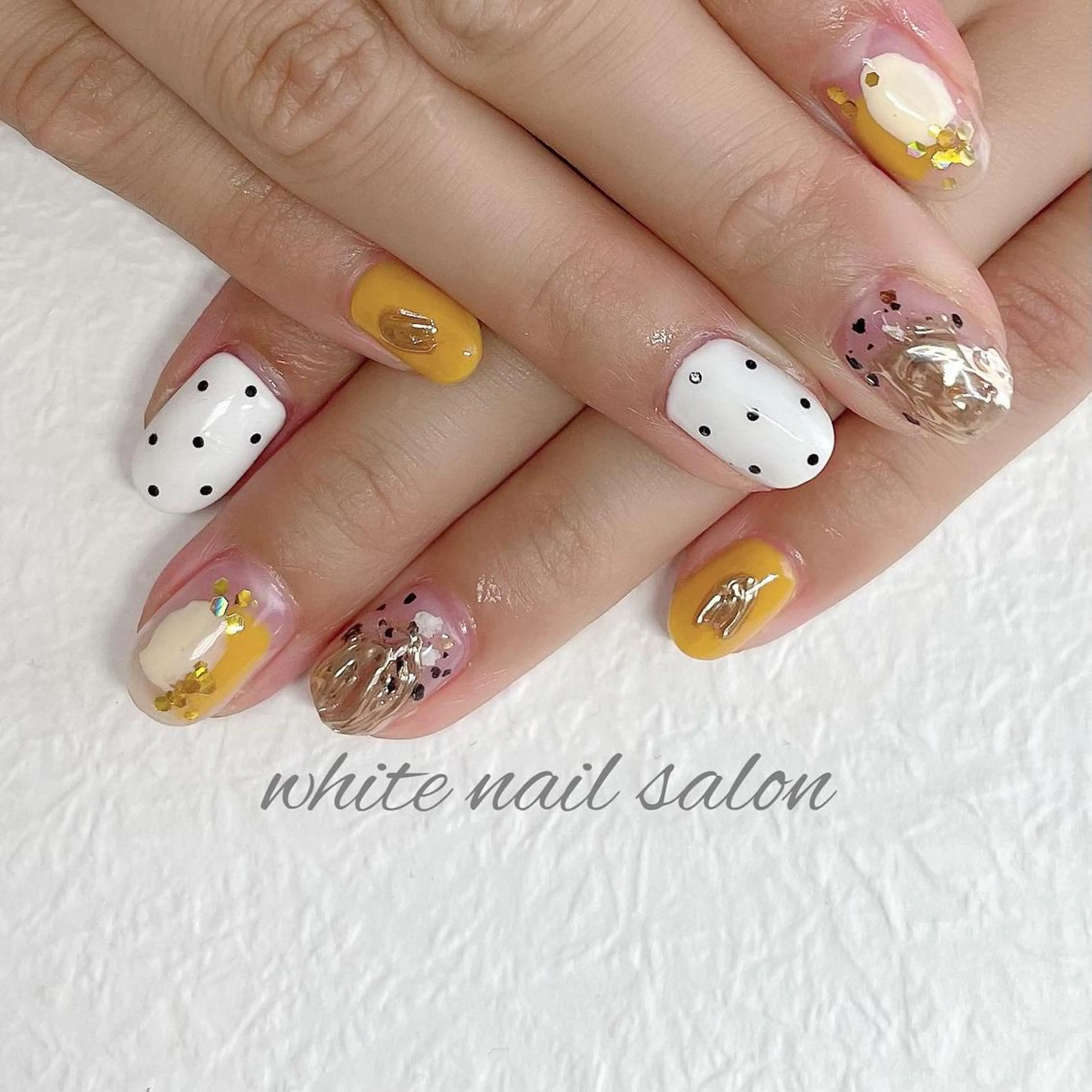 ネイル フットネイル ジェルネイル ハードジェル ラメ(グリッター) 持ち込み ハンドネイル white nail salonのネイルデザイン