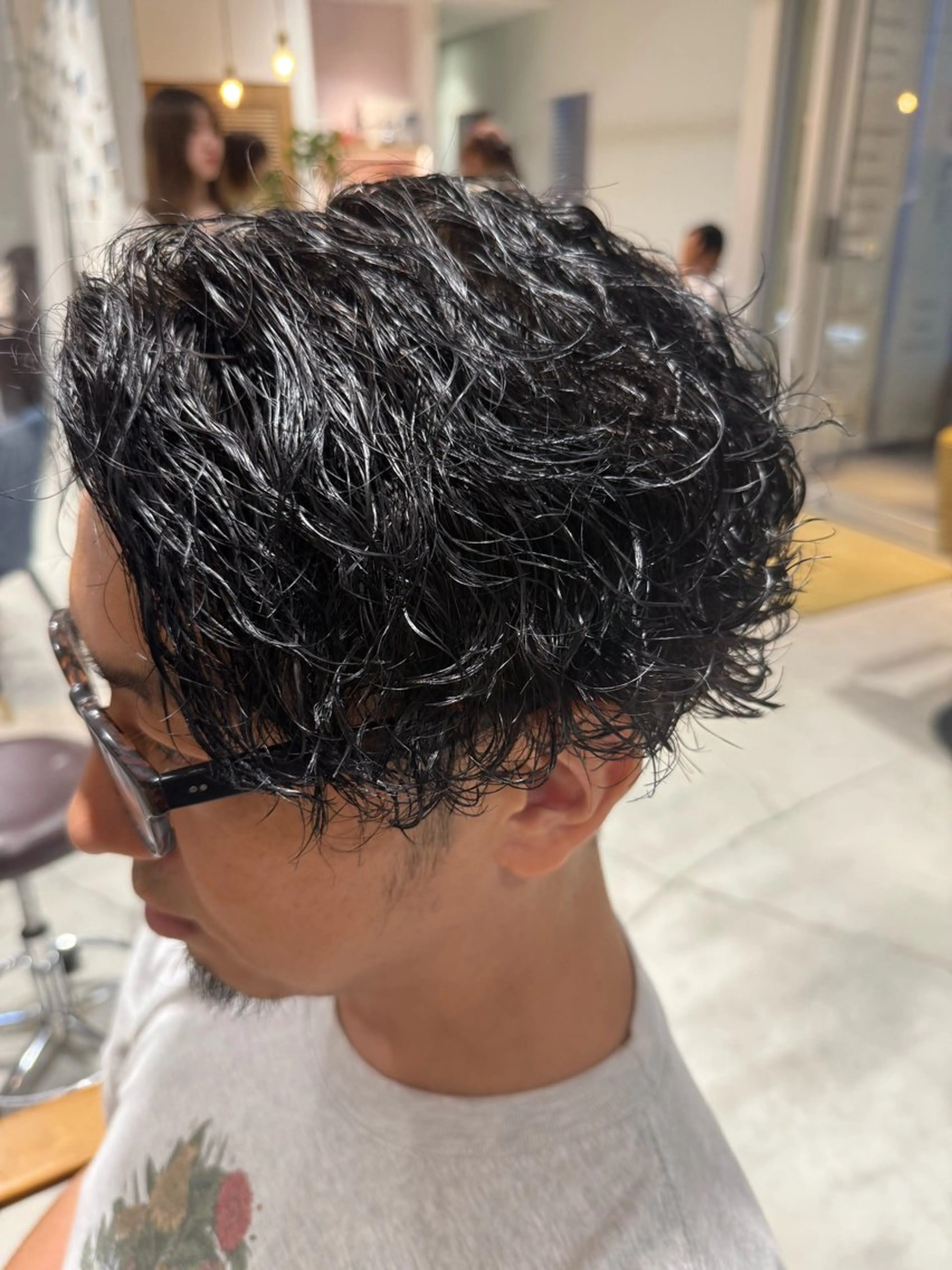 パーマ メンズ ヘアカラー トリートメント 鈴木弥月/大人ボブ× 透明感カラーのヘアスタイル