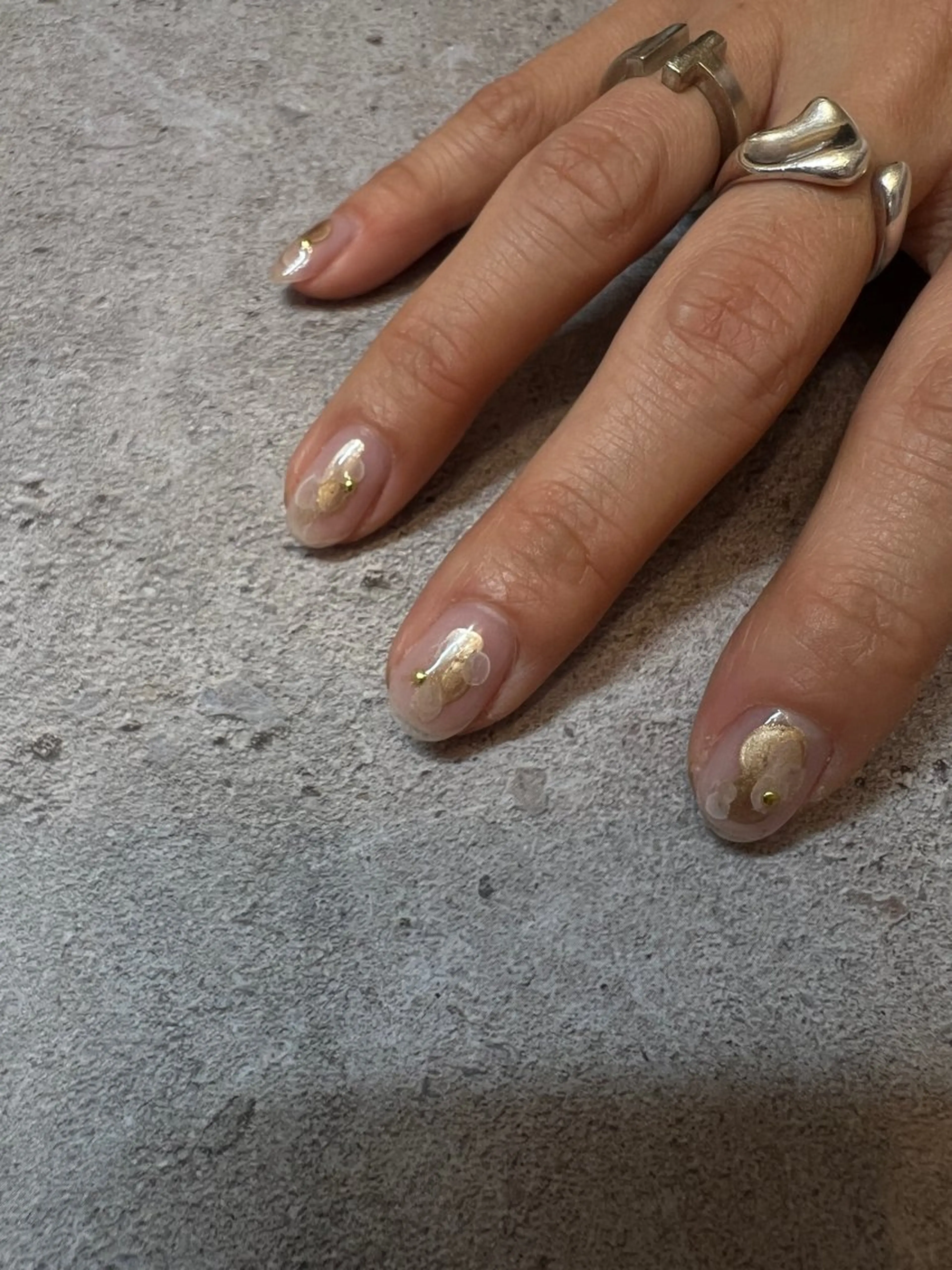 ネイル クリアネイル ハンドネイル ハンドケア Ri.nail オクマトモカのネイルデザイン