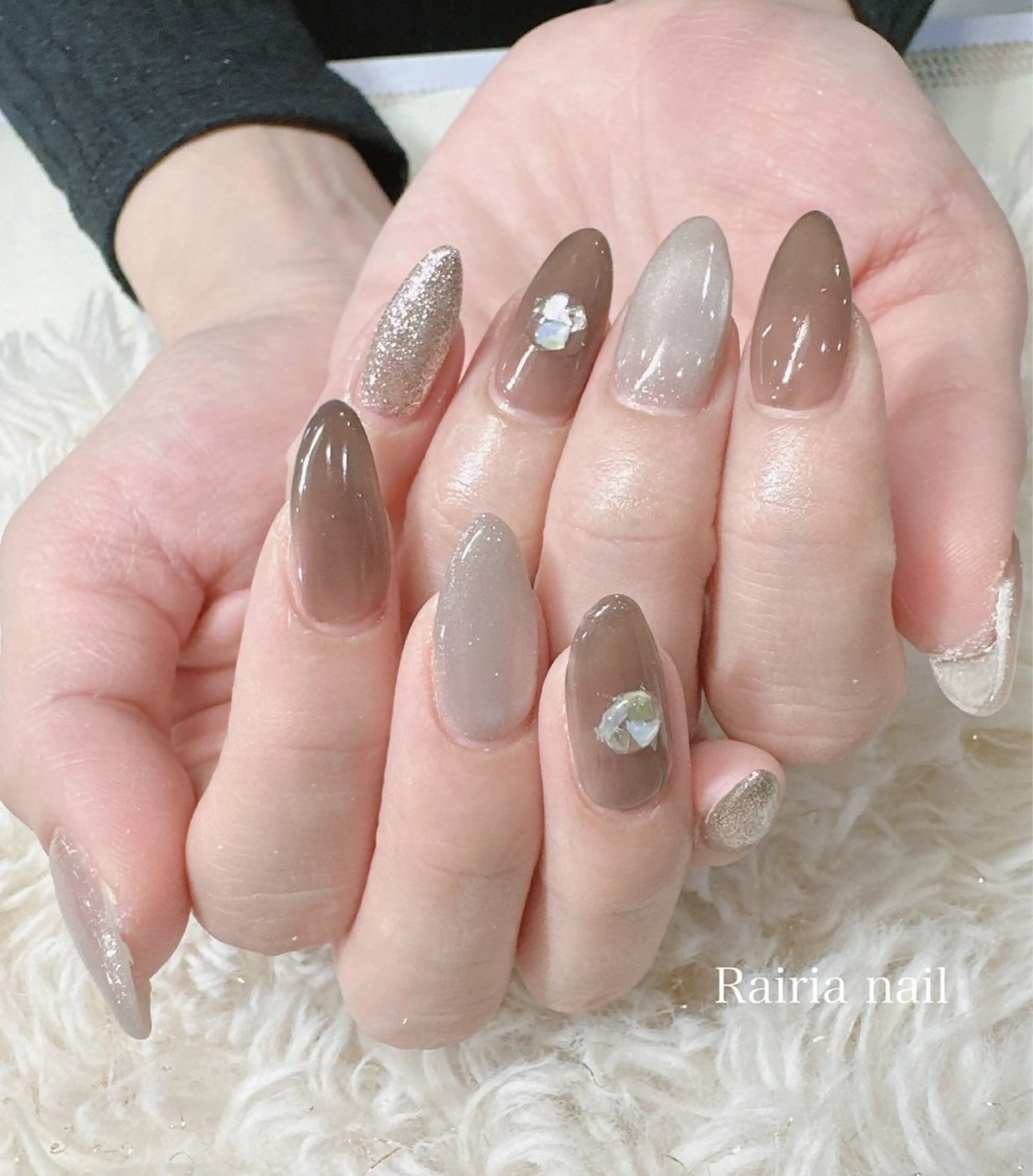 ネイル フットネイル ジェルネイル マグネットネイル オフィスネイル ワンカラーネイル NAILSALON CRISTA所属・🤍CRISTA yui🤍のネイルデザイン