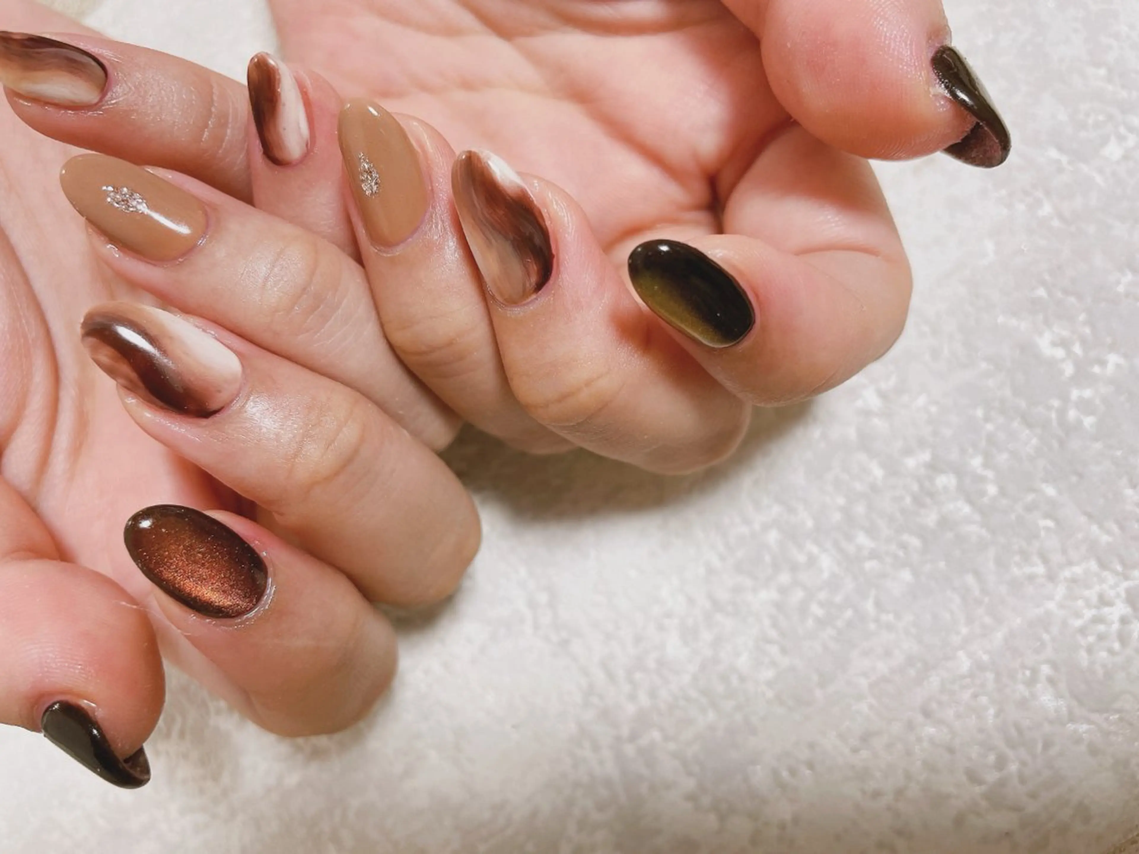 ネイル ジェルネイル 韓国ネイル パラジェル バレンタイン 冬ネイル kikinail 溝の口のネイルデザイン