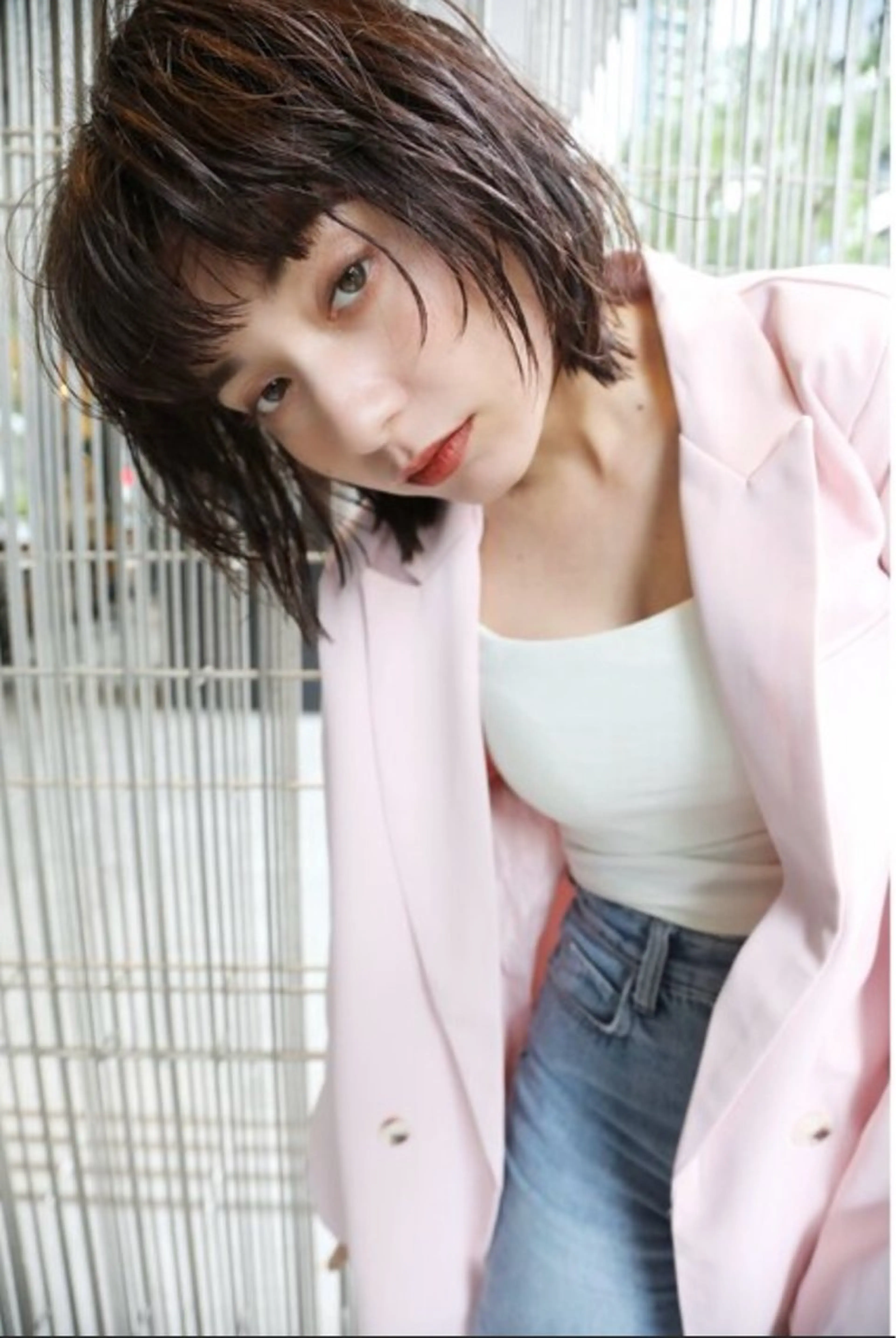 ミディアム カット ヘアカラー トリートメント JILL ユキのヘアスタイル